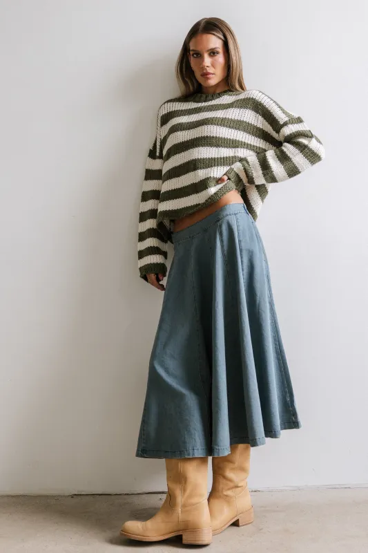 Kathy Denim Midi Skirt sold by bohme