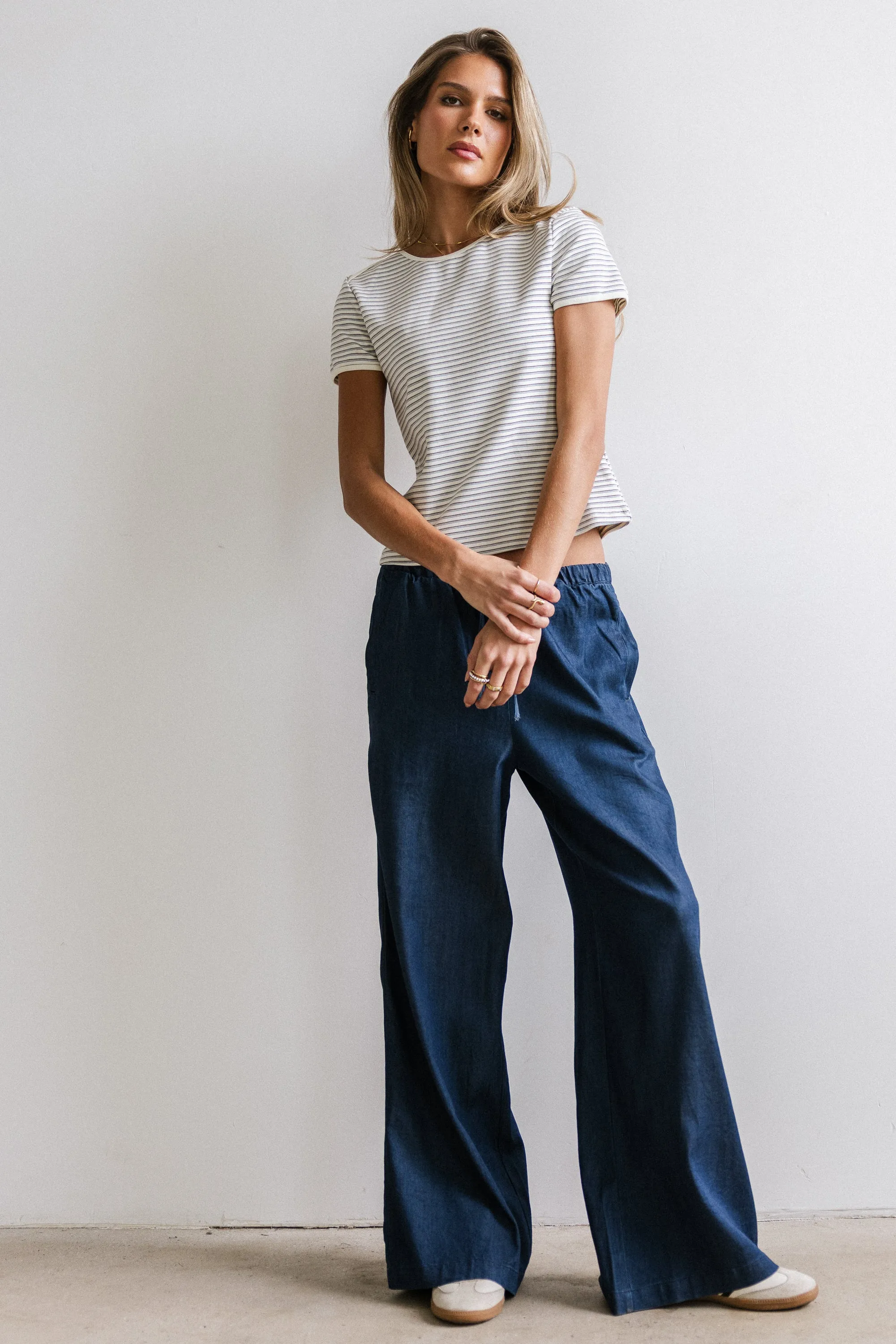 Marcie Striped Tee in Blue sold by bohme product image thumbnail 2