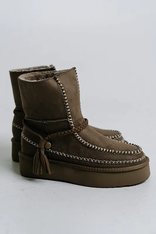 Winona Boots in Taupe sold by bohme