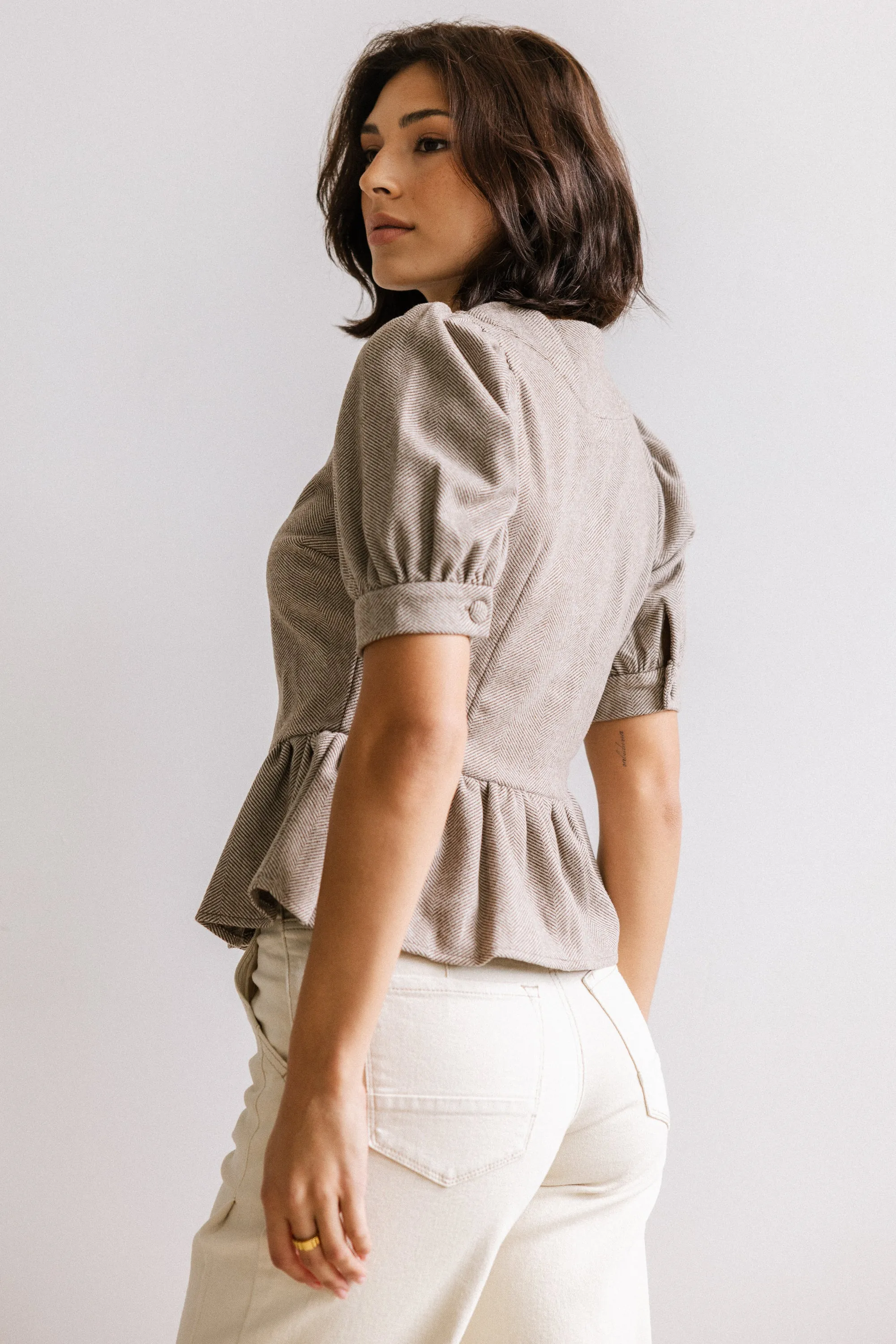 Tisha Peplum Blouse sold by bohme product image thumbnail 2