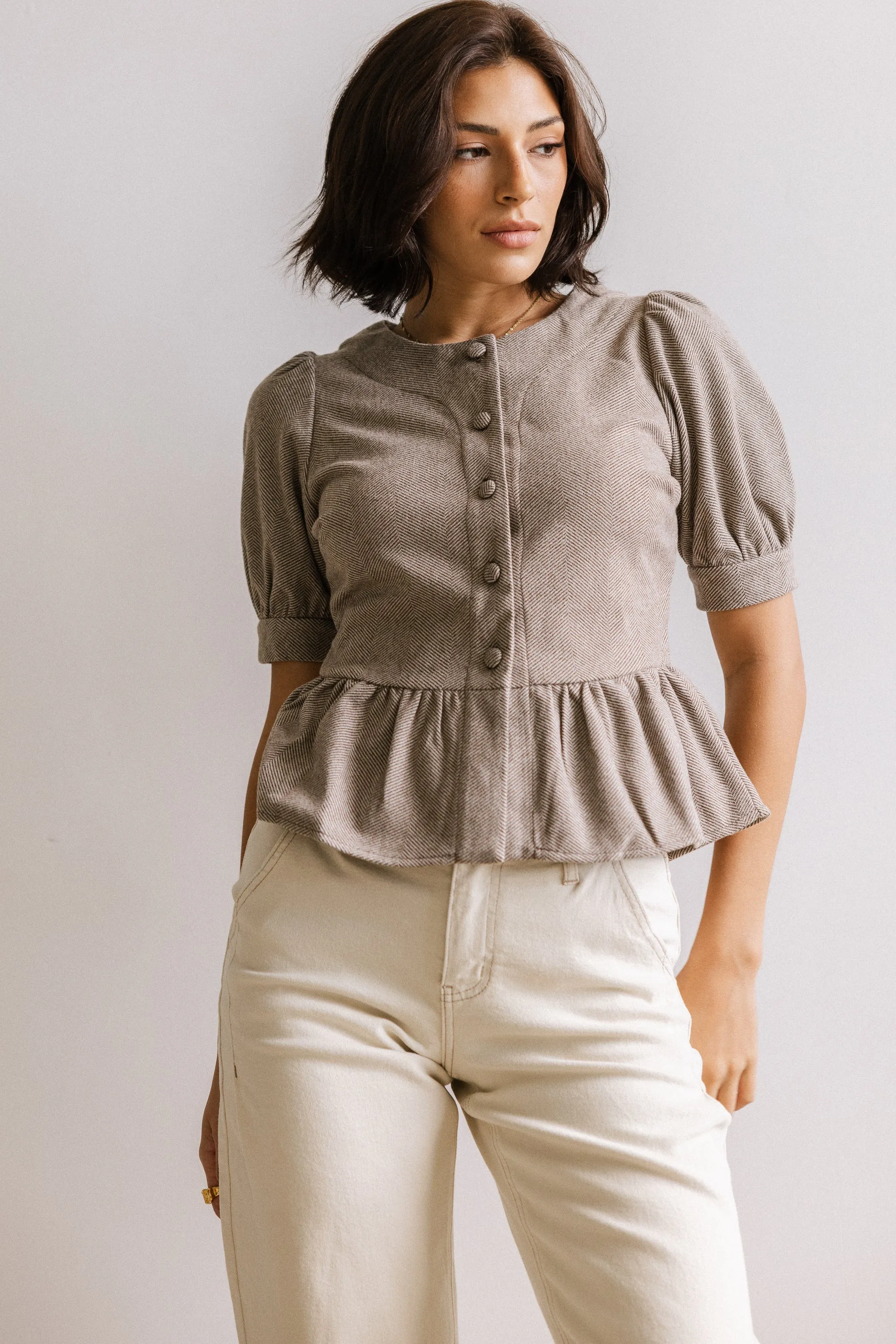 Tisha Peplum Blouse sold by bohme product image thumbnail 5
