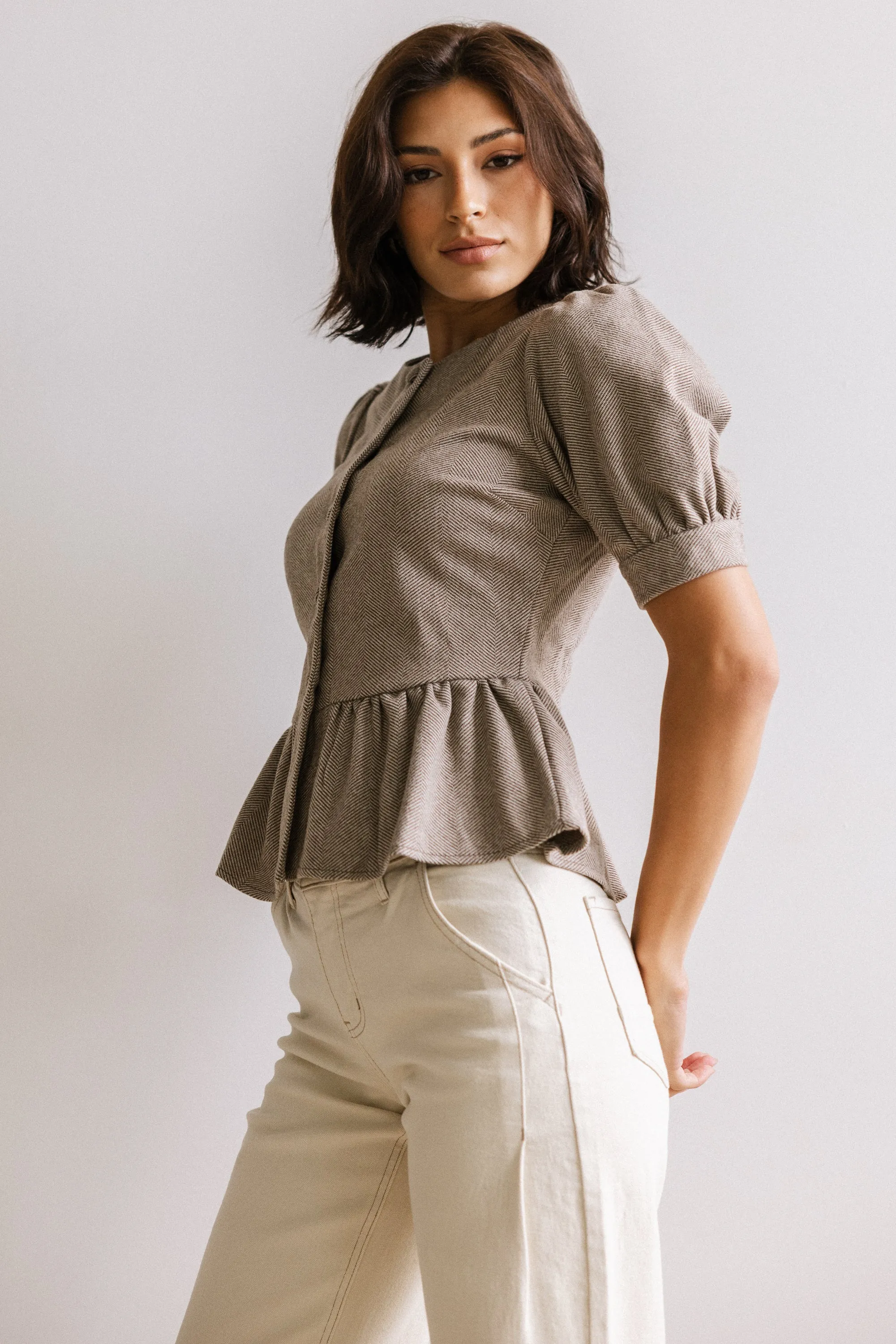 Tisha Peplum Blouse sold by bohme product image thumbnail 4