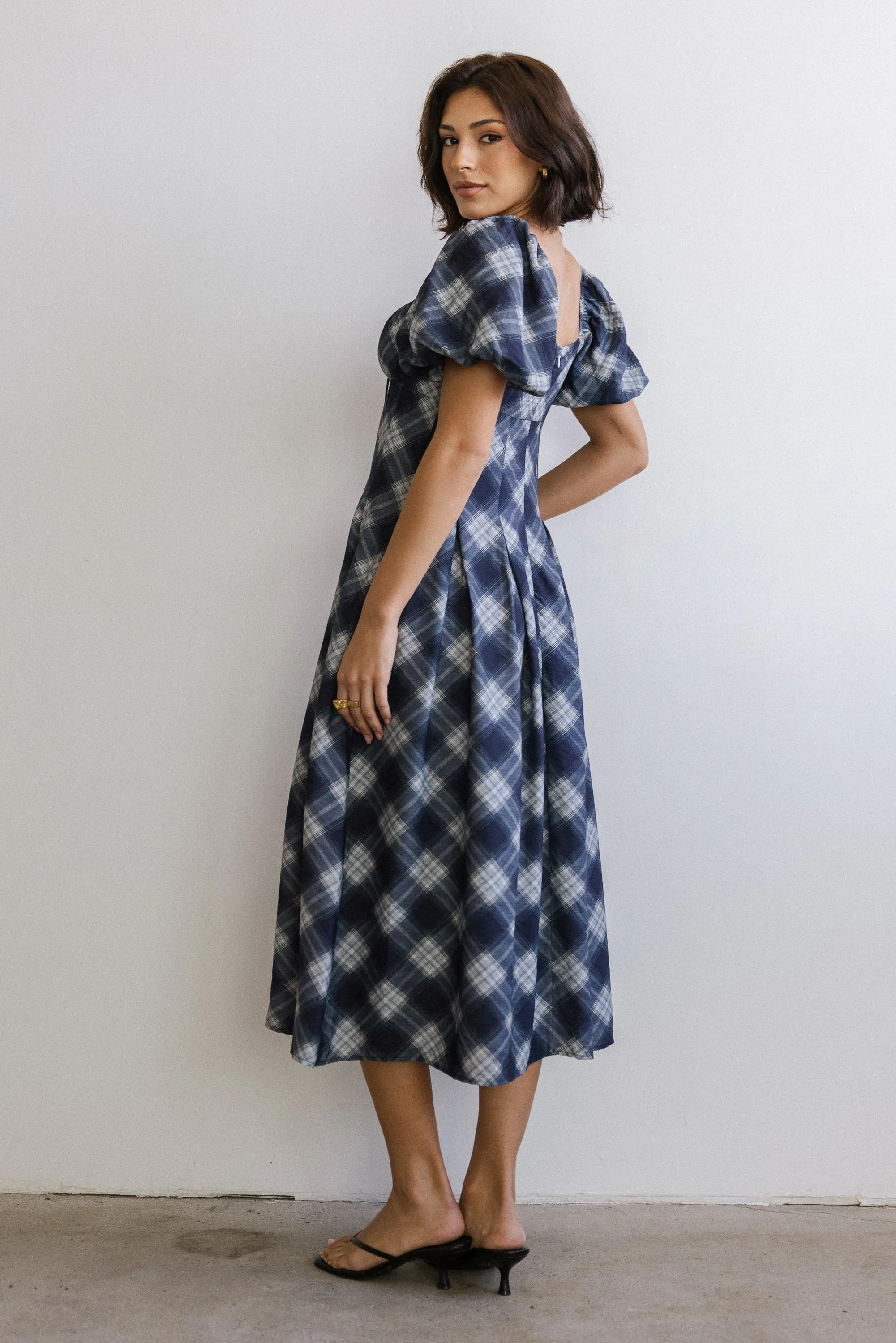 Kasey Plaid Midi Dress sold by bohme product image thumbnail 5