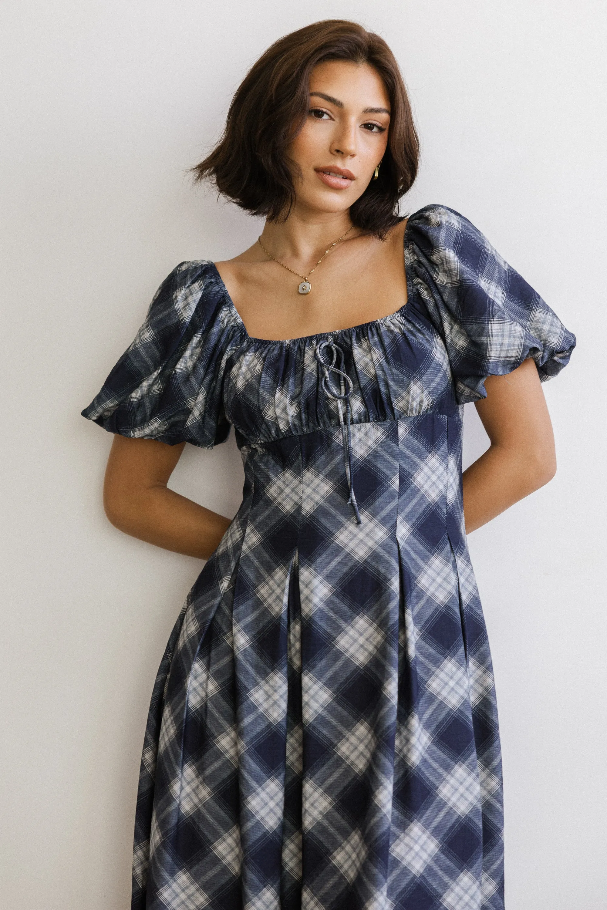 Kasey Plaid Midi Dress sold by bohme product image thumbnail 4