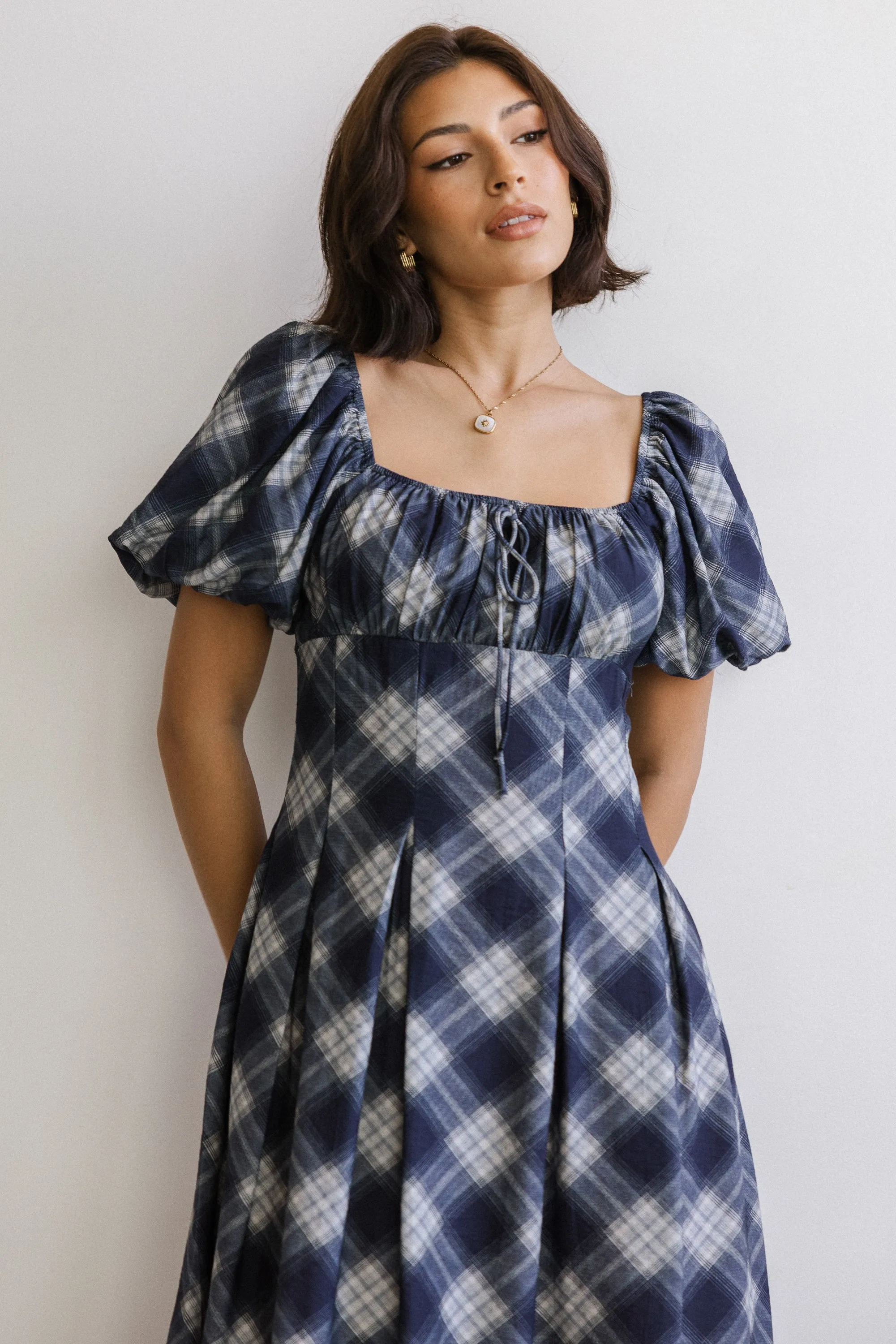 Kasey Plaid Midi Dress sold by bohme product image thumbnail 2