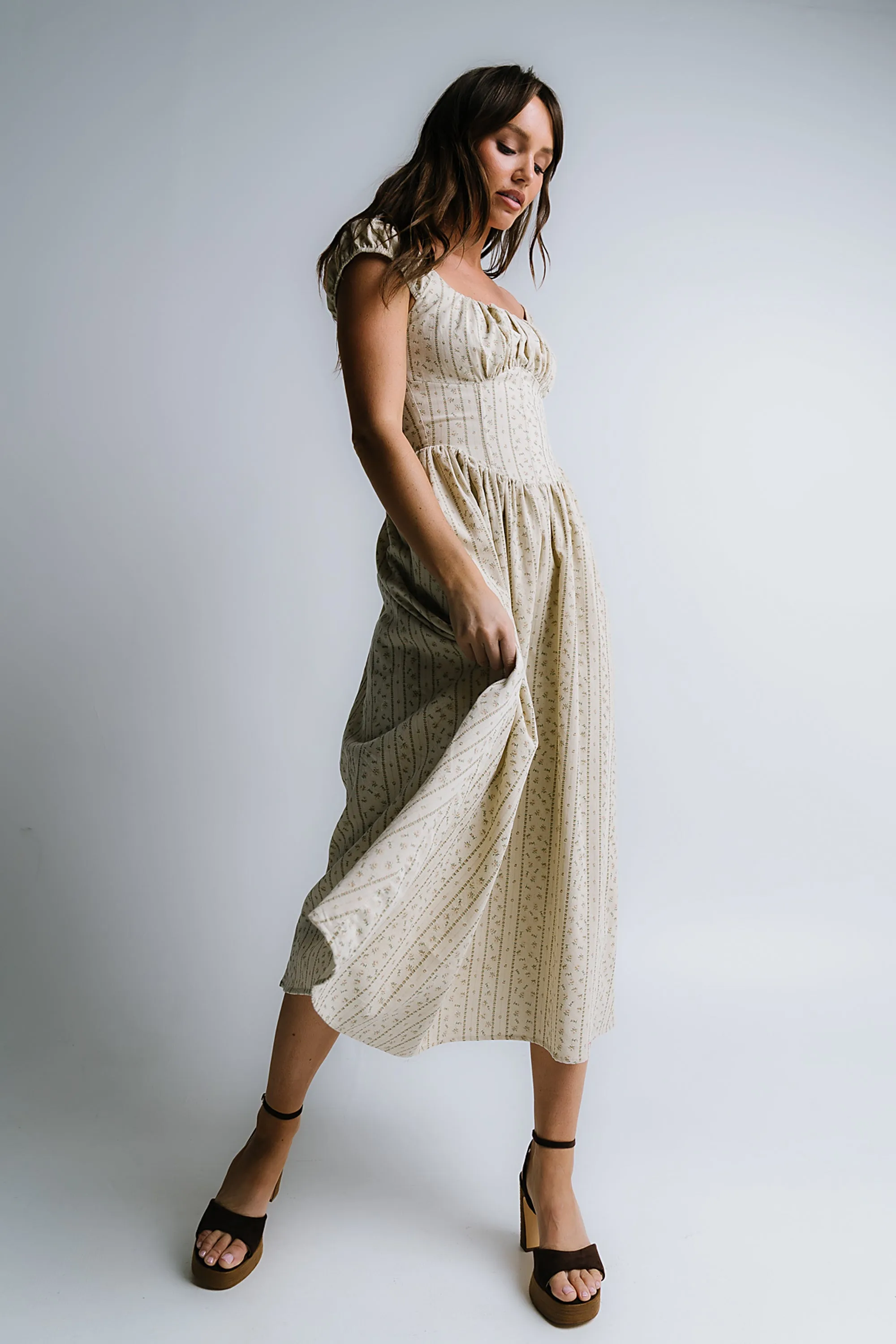 Oaklynn Corset Midi Dress - FINAL SALE sold by bohme product image thumbnail 3