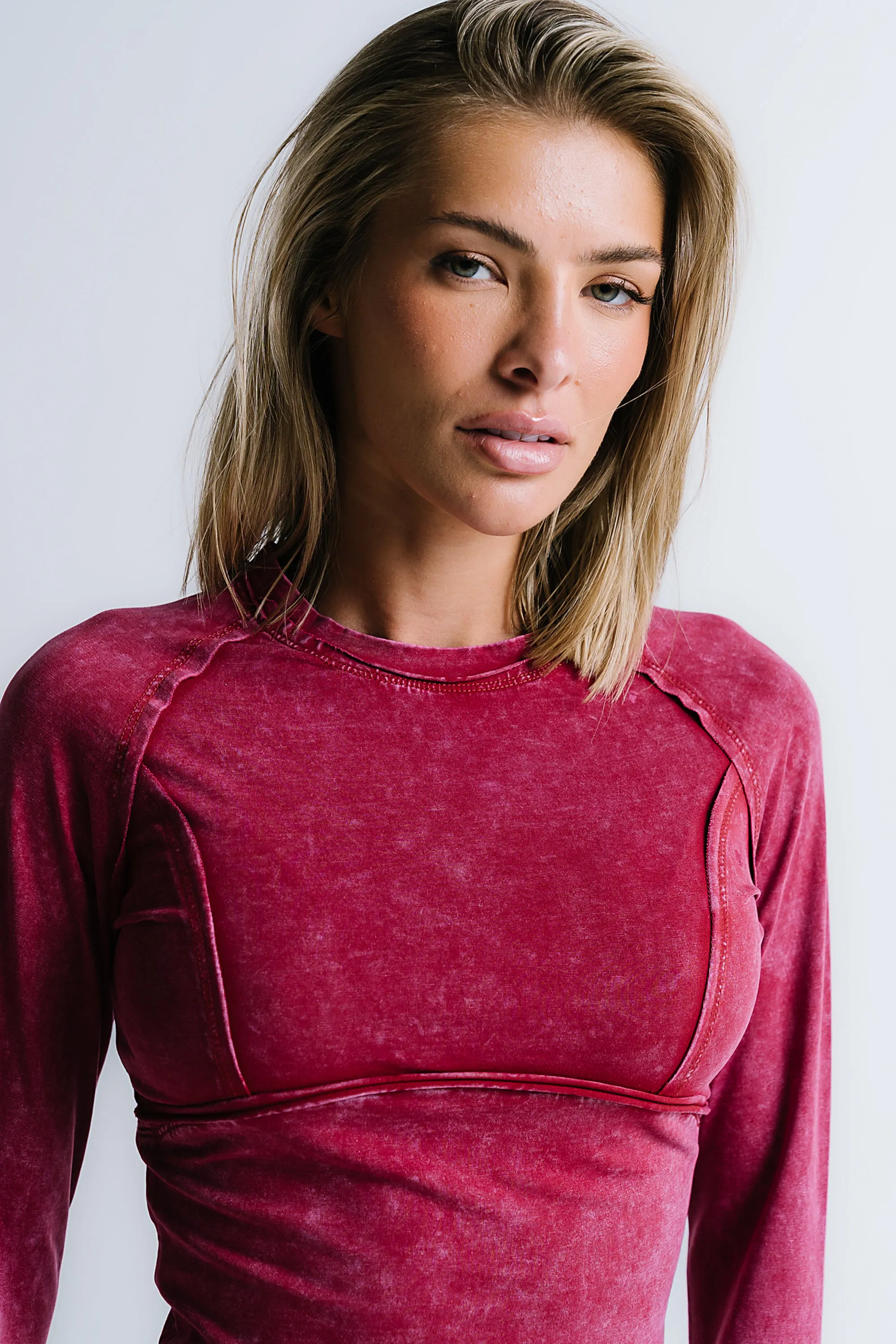 Louise Fitted Top in Red - FINAL SALE sold by bohme product image thumbnail 3