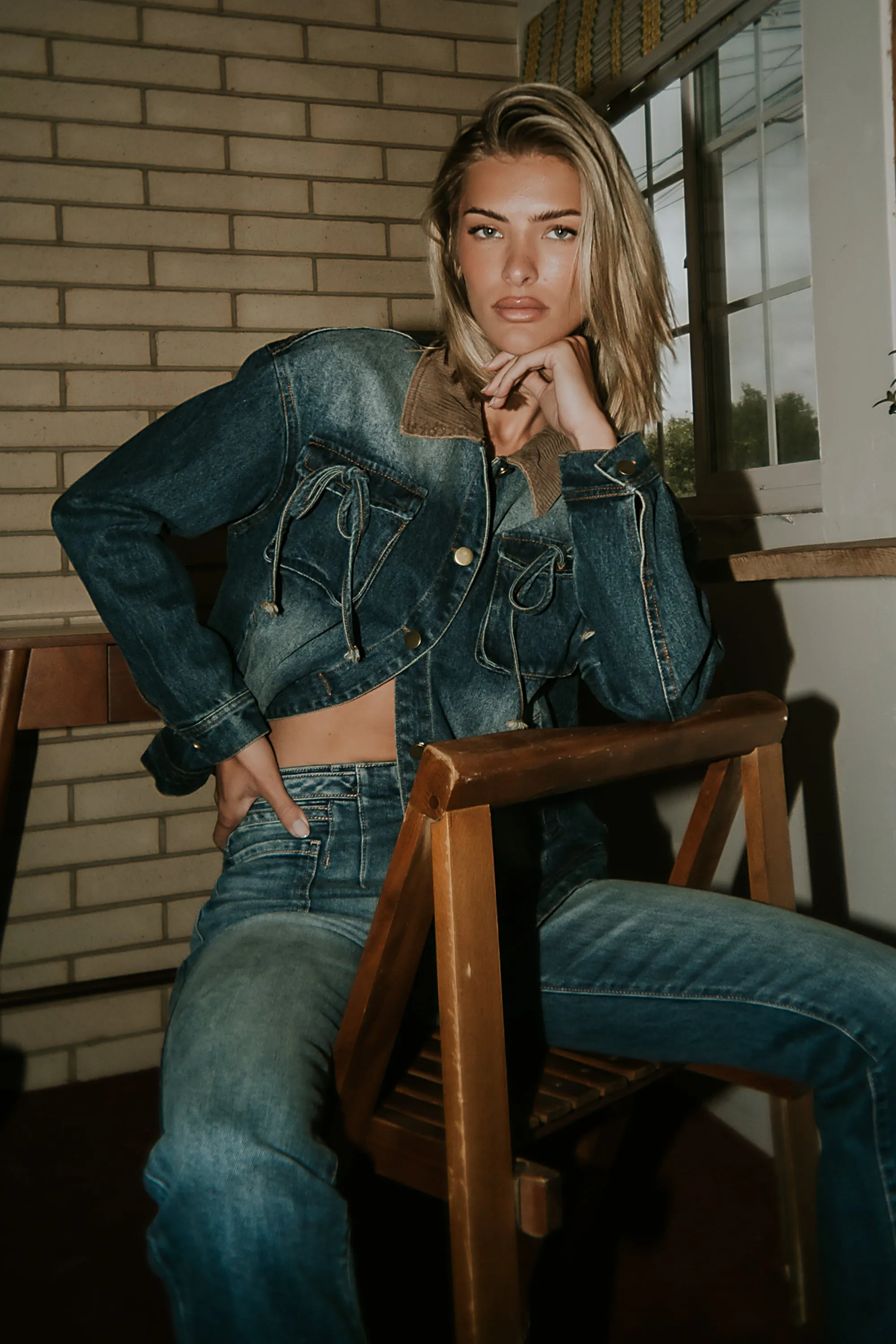 Ashton Denim Jacket sold by bohme