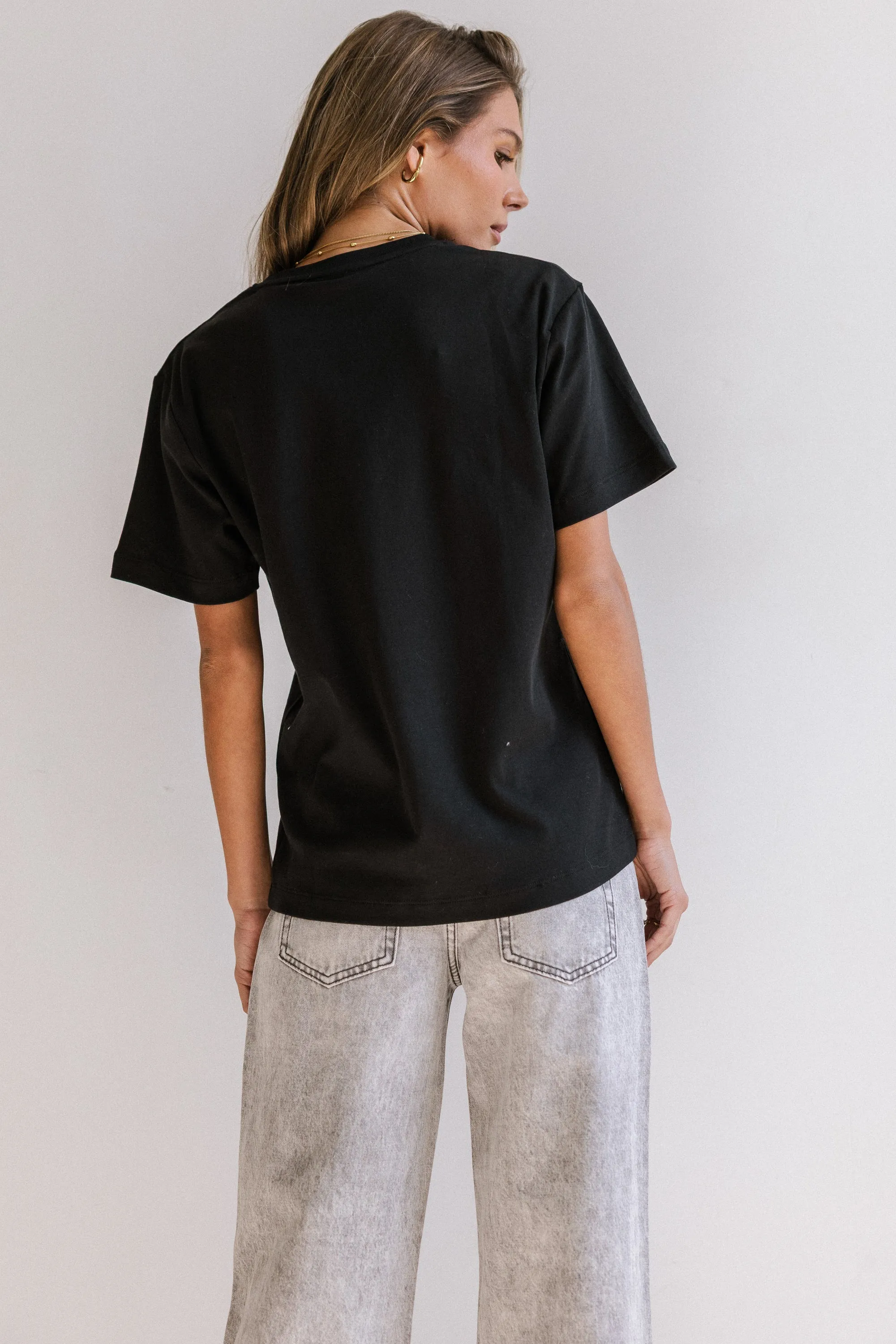 Abby Oversized Tee in Black sold by bohme product image thumbnail 2