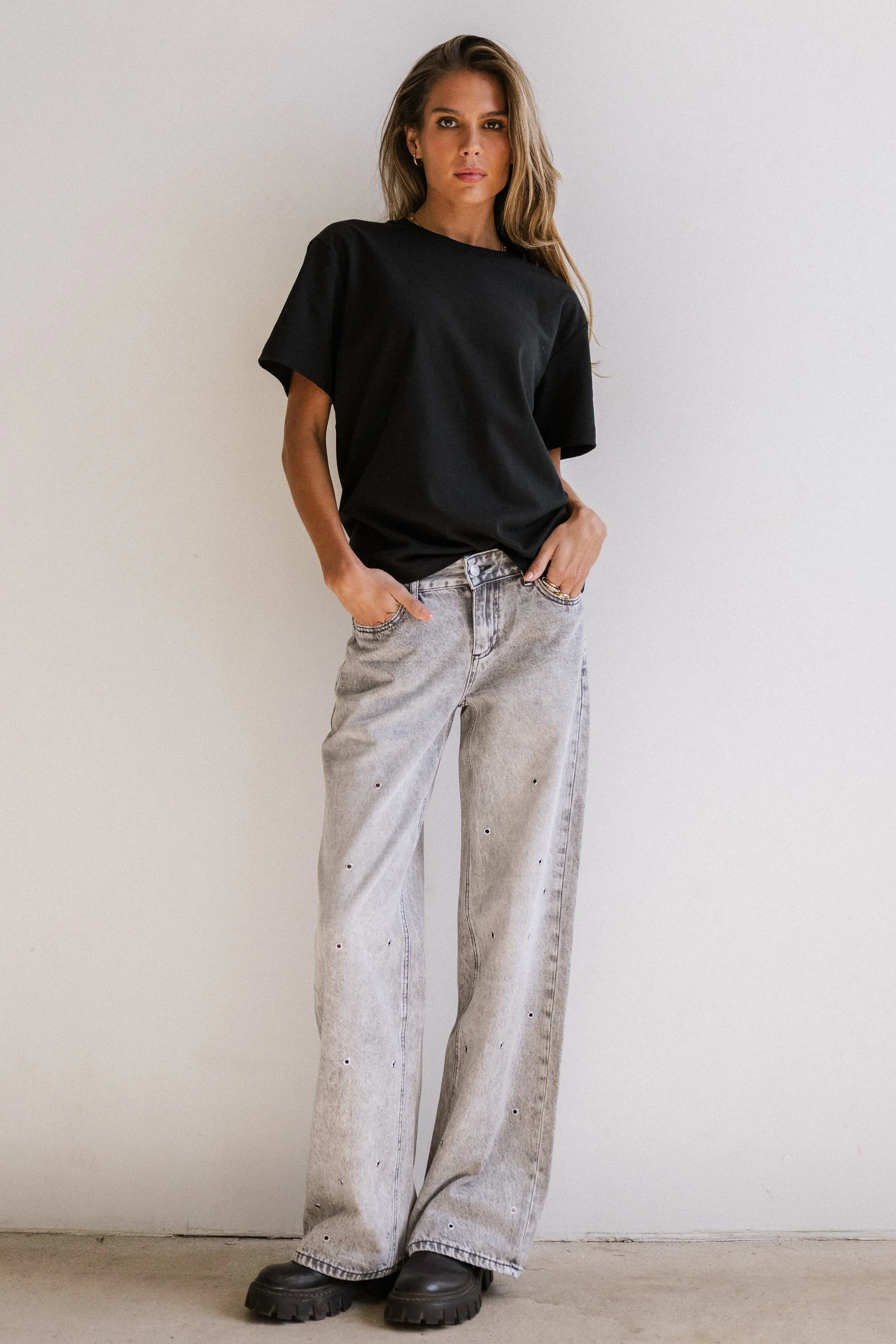 Abby Oversized Tee in Black sold by bohme product image thumbnail 3