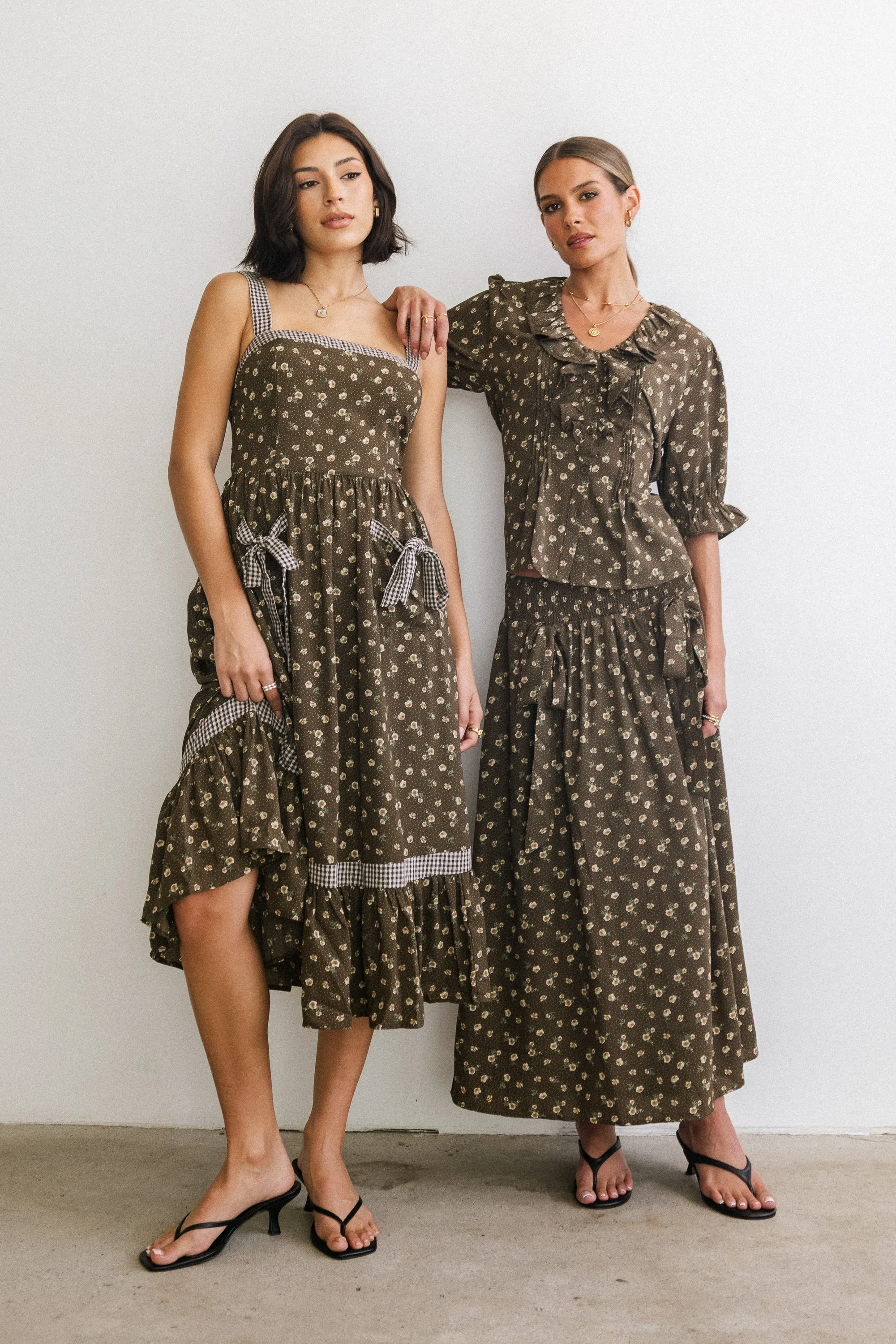 Xander Floral Maxi Skirt sold by bohme product image thumbnail 3