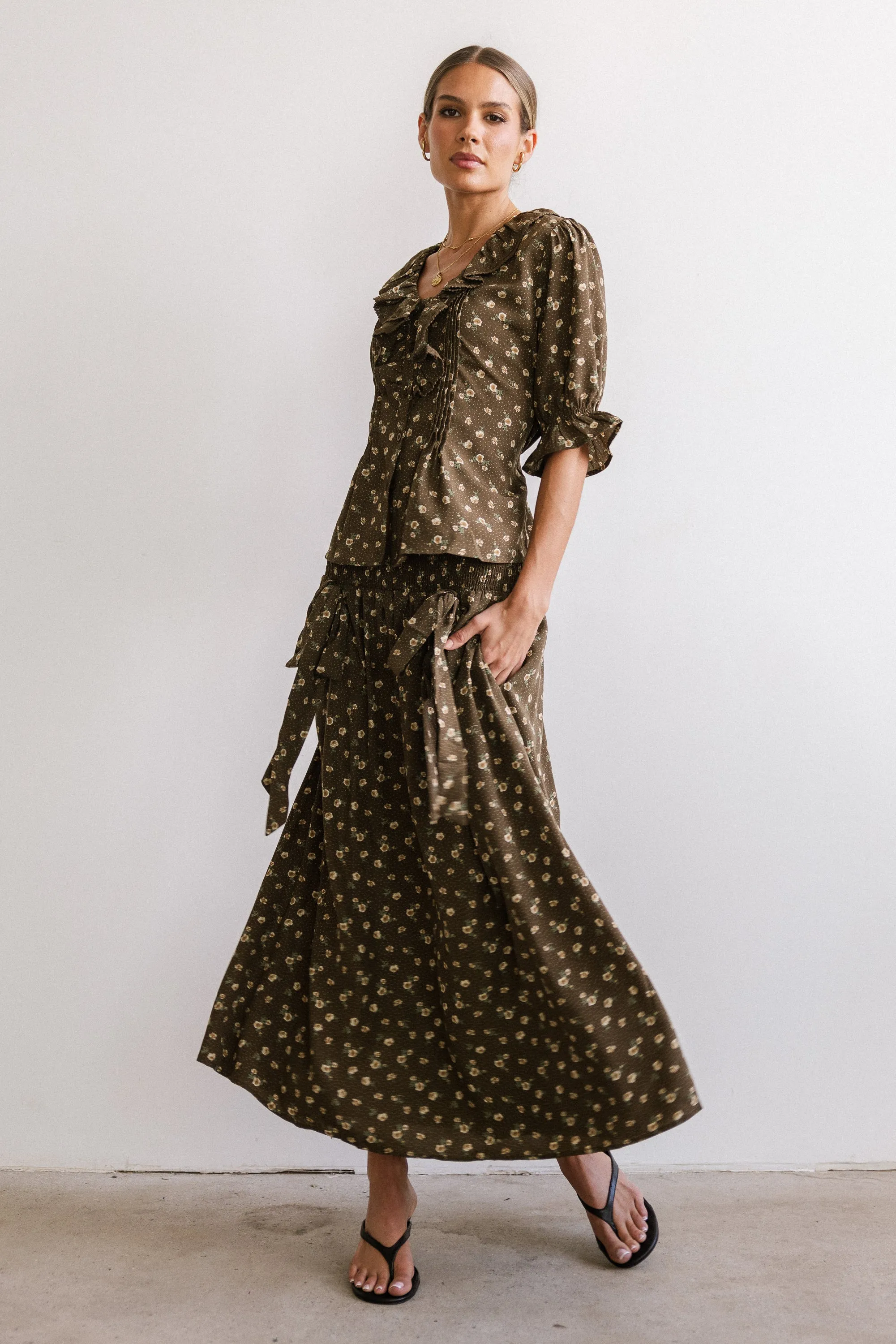 Xander Floral Maxi Skirt sold by bohme product image thumbnail 2