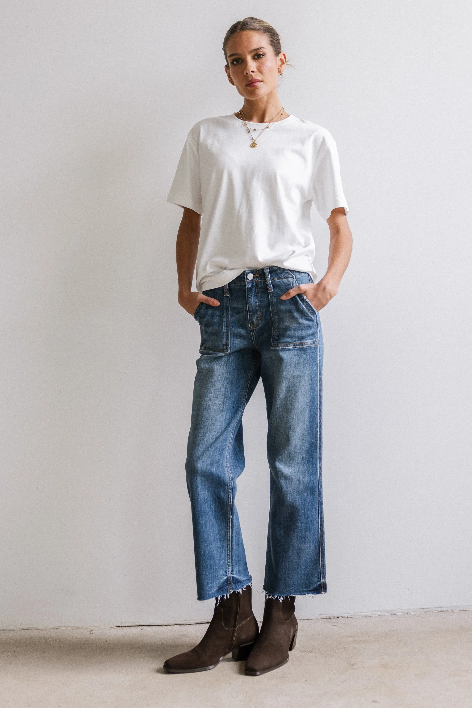 Eileen Cropped Straight Leg Jeans sold by bohme product image thumbnail 4