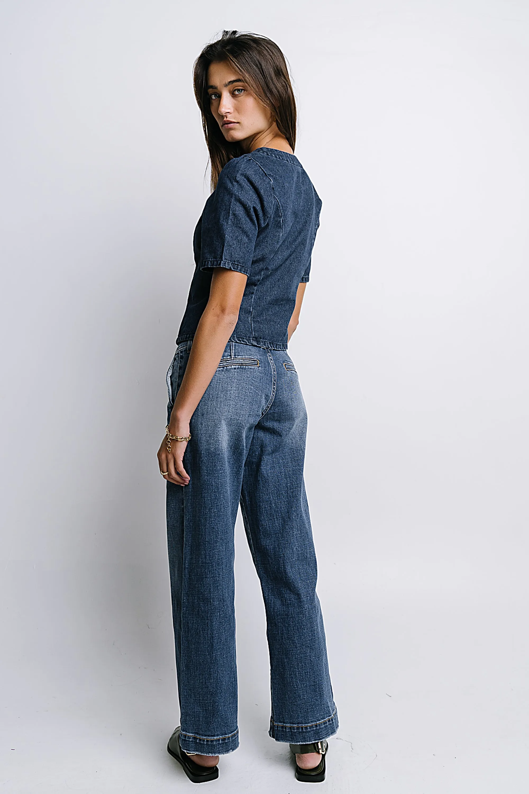 Katherine Wide Leg Jeans - FINAL SALE sold by bohme product image thumbnail 3