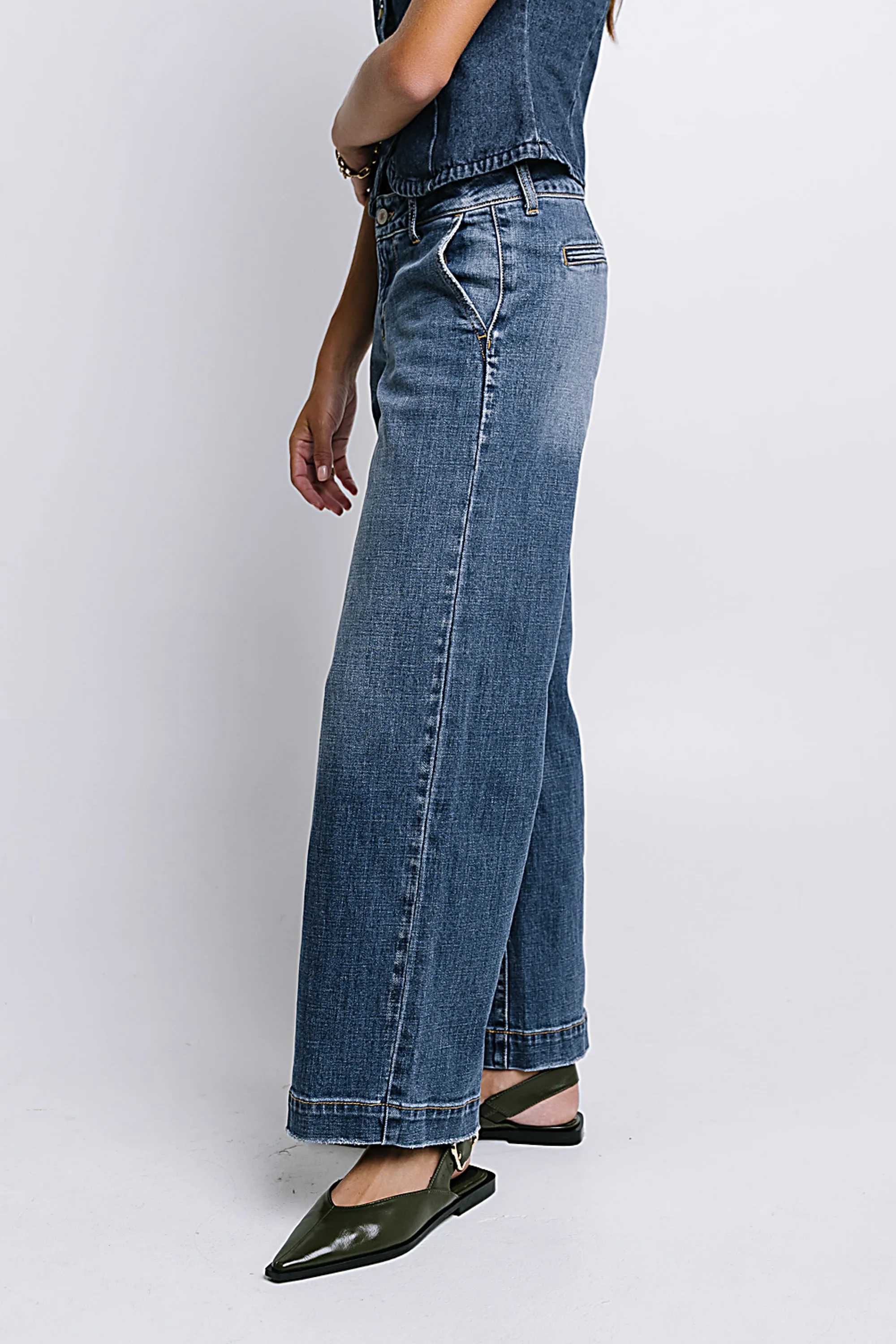 Katherine Wide Leg Jeans - FINAL SALE sold by bohme product image thumbnail 4