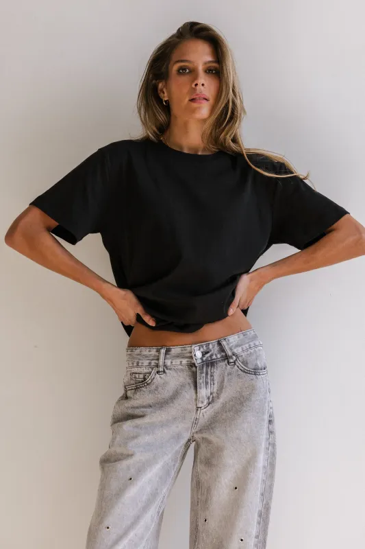 Chance Tee in Black sold by bohme