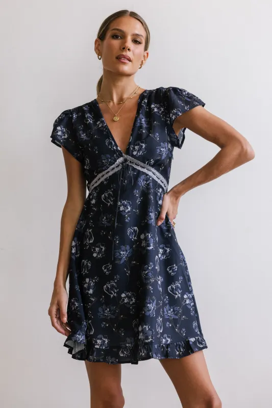 Valerie Floral Mini Dress sold by bohme