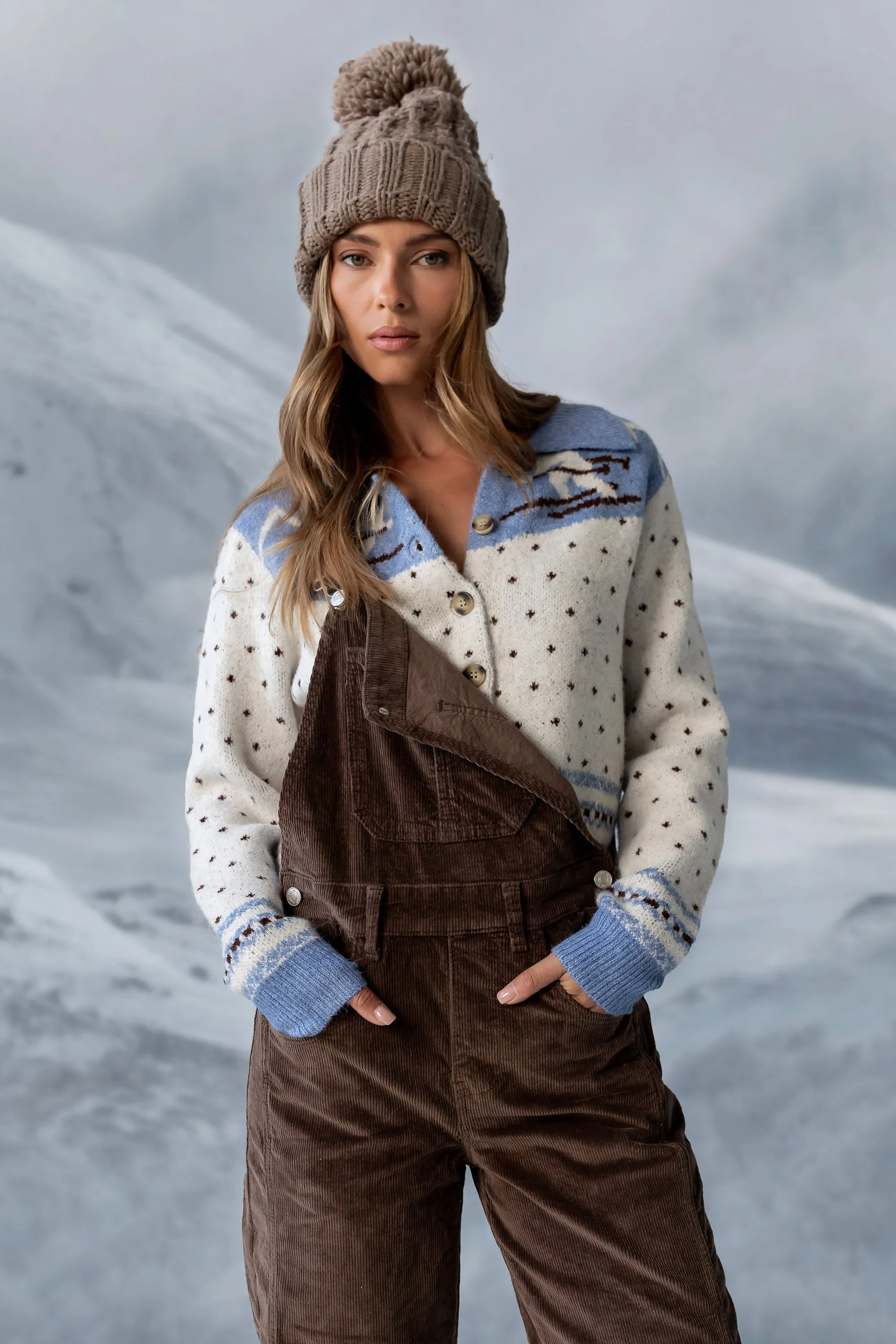 Tansy Corduroy Overalls in Brown sold by bohme product image thumbnail 4