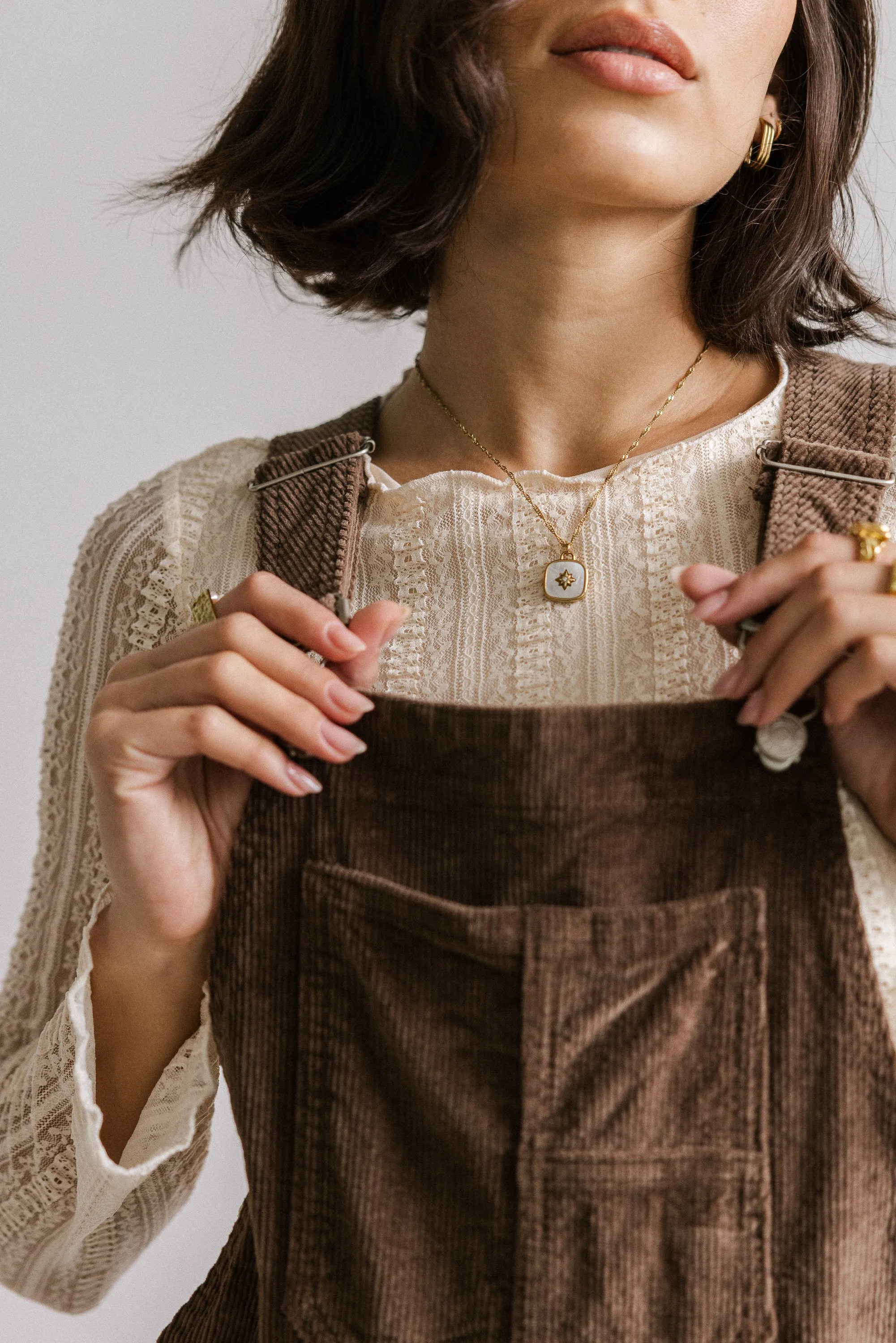 Tansy Corduroy Overalls in Brown sold by bohme product image thumbnail 5