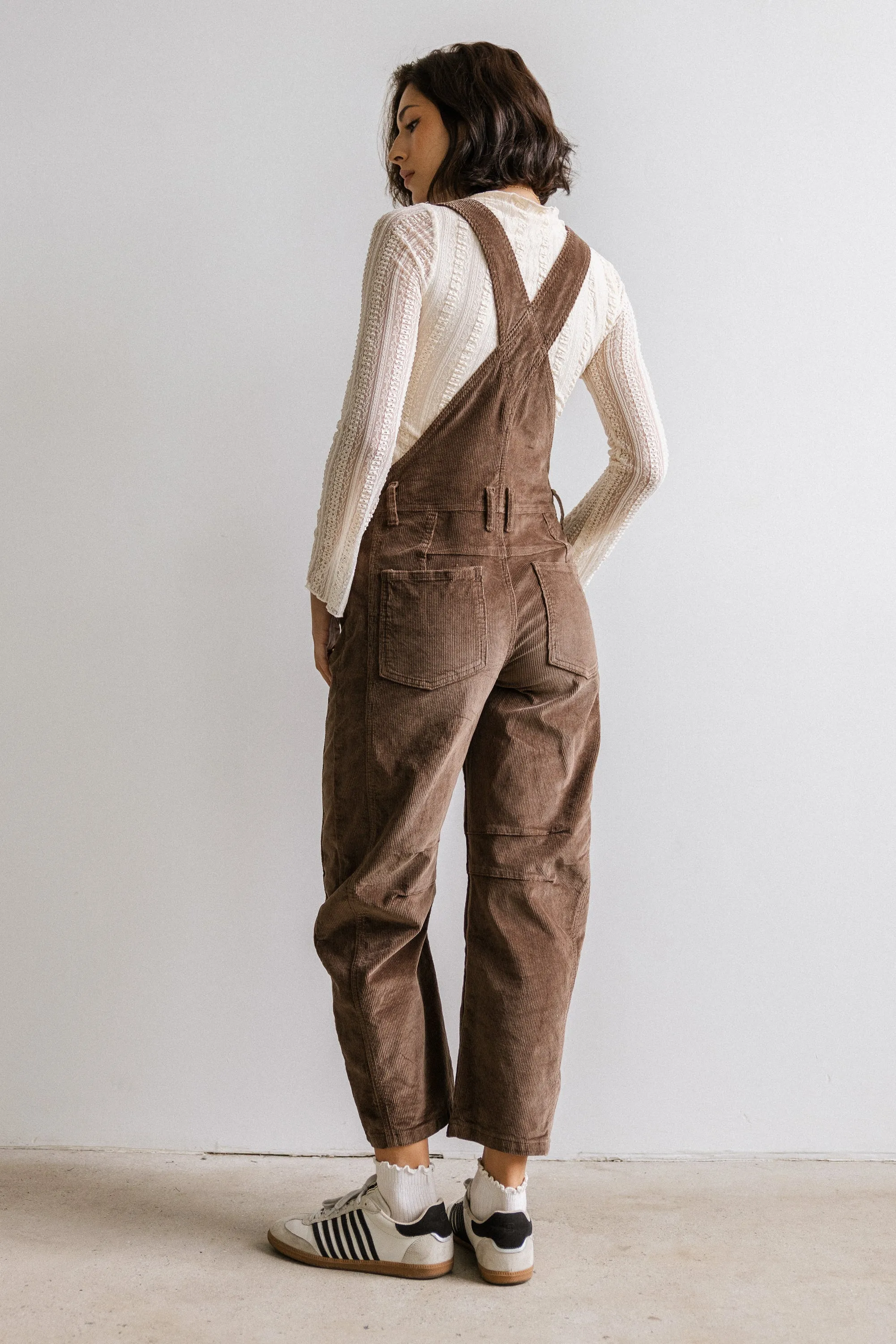 Tansy Corduroy Overalls in Brown sold by bohme product image thumbnail 3