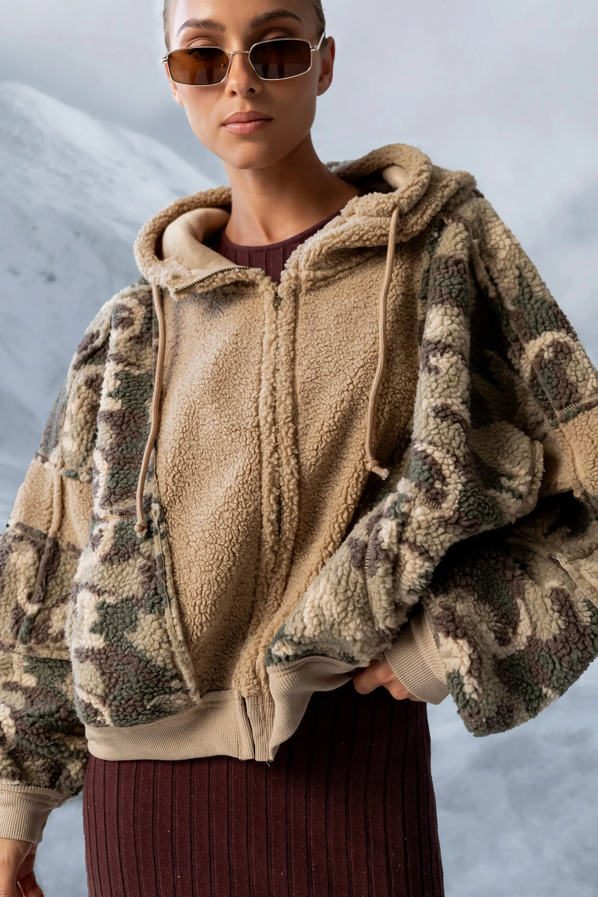 Lennox Oversized Sherpa Jacket sold by bohme product image thumbnail 5