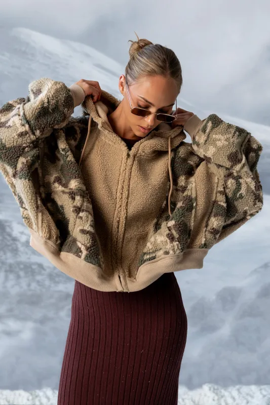 Lennox Oversized Sherpa Jacket sold by bohme