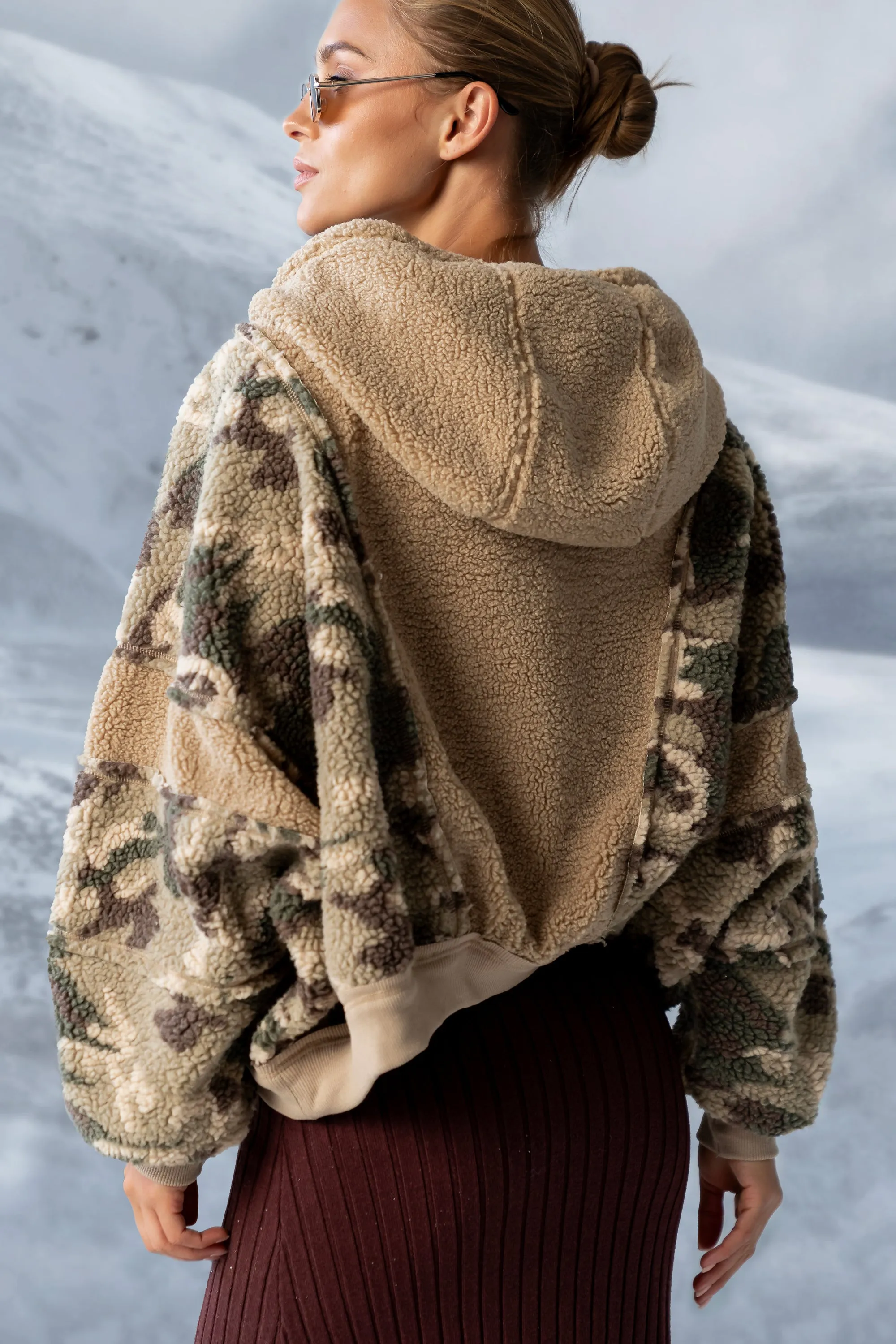 Lennox Oversized Sherpa Jacket sold by bohme product image thumbnail 3