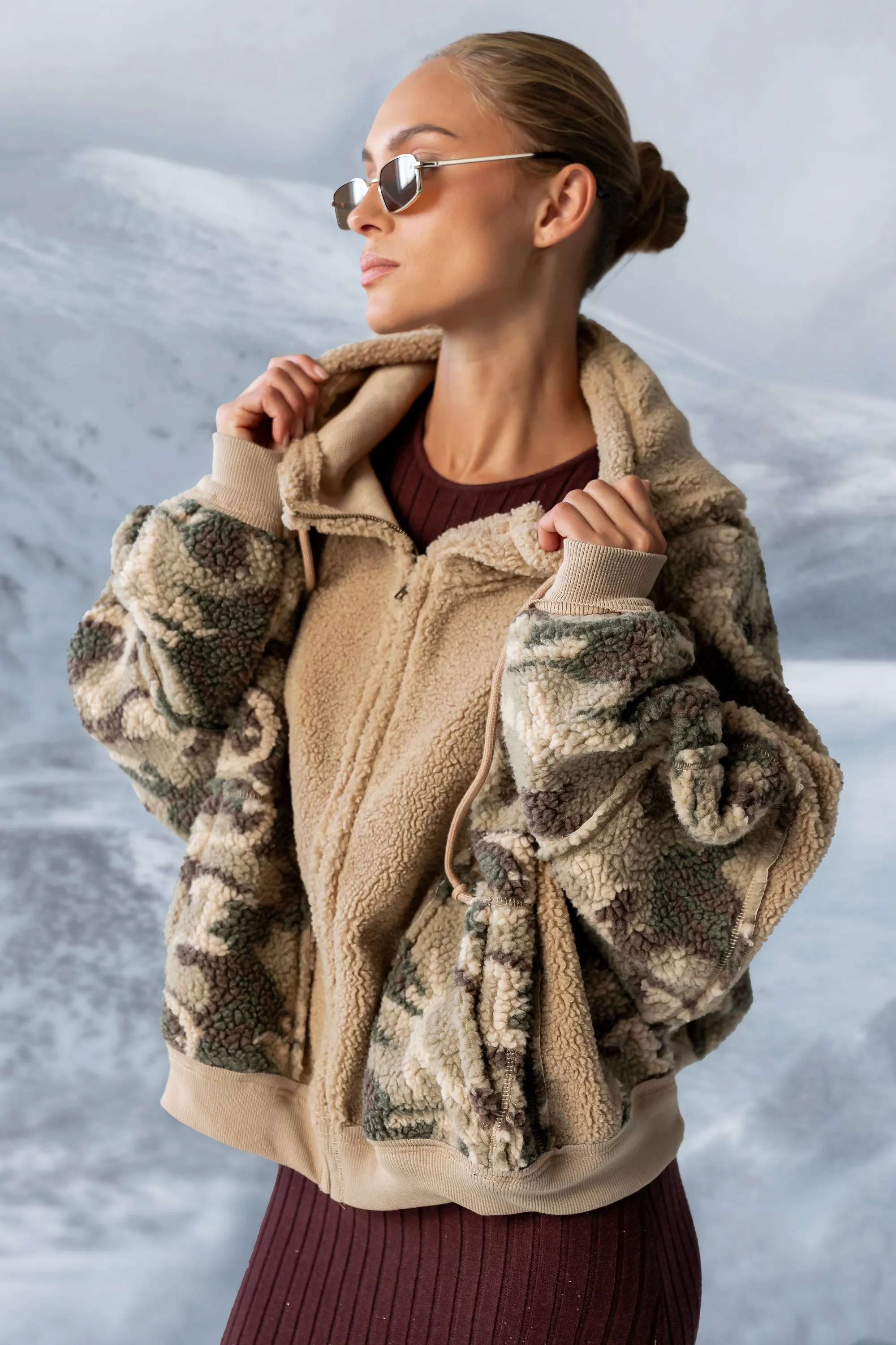 Lennox Oversized Sherpa Jacket sold by bohme product image thumbnail 4