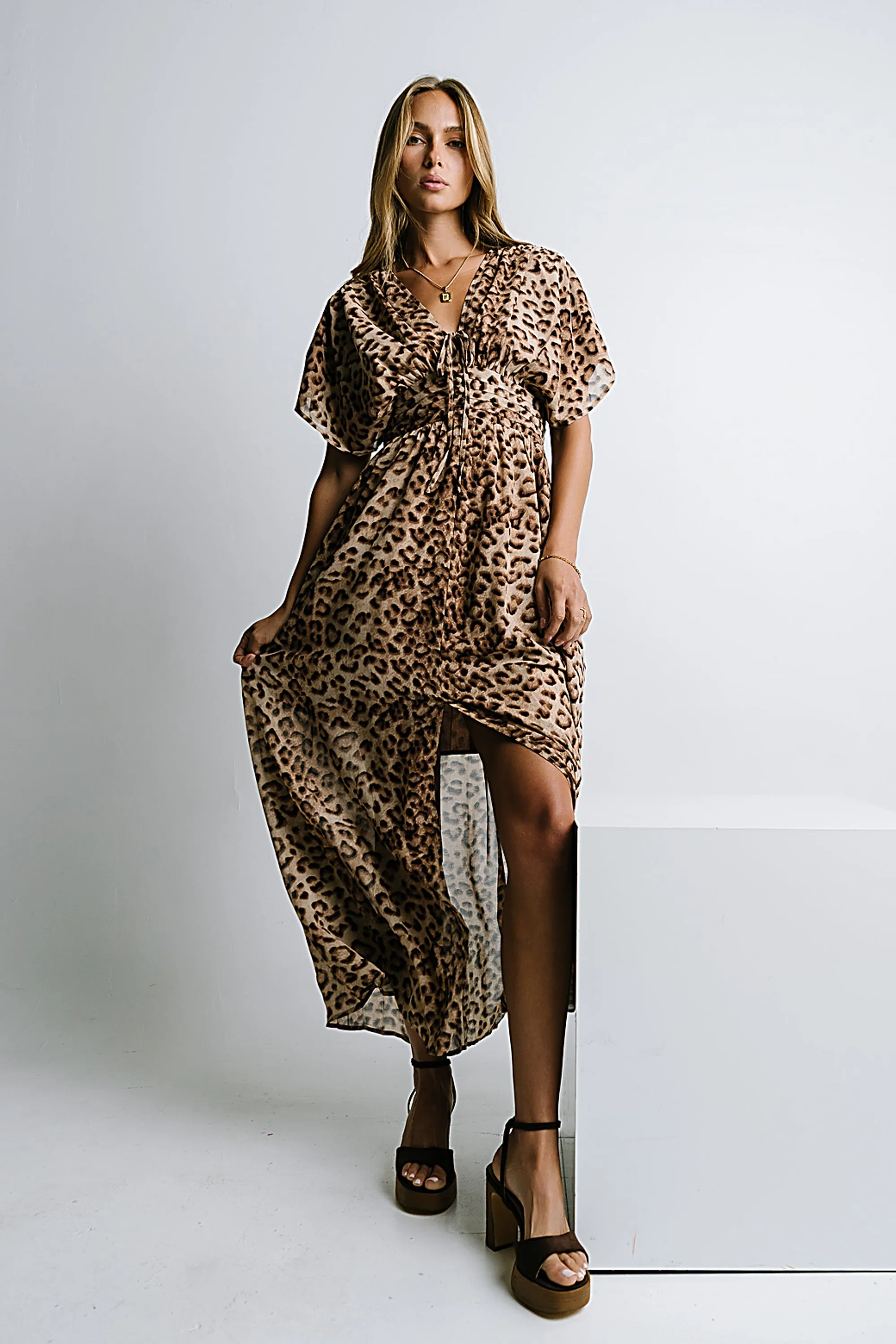 Wrenna Leopard Maxi Dress - FINAL SALE sold by bohme
