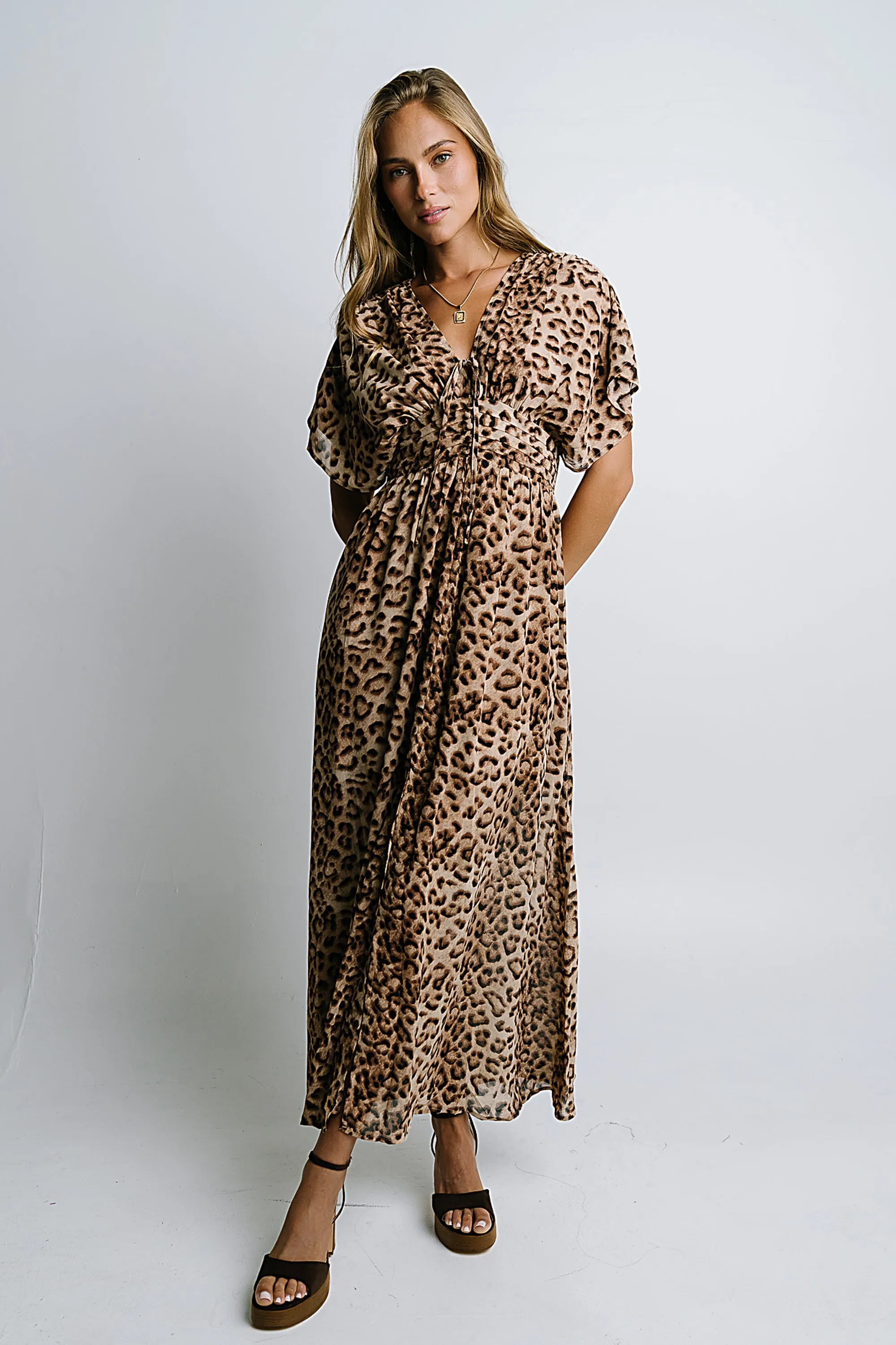 Wrenna Leopard Maxi Dress - FINAL SALE sold by bohme product image thumbnail 5