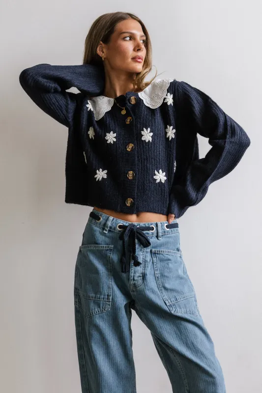 Ricky Embroidered Cardigan sold by bohme