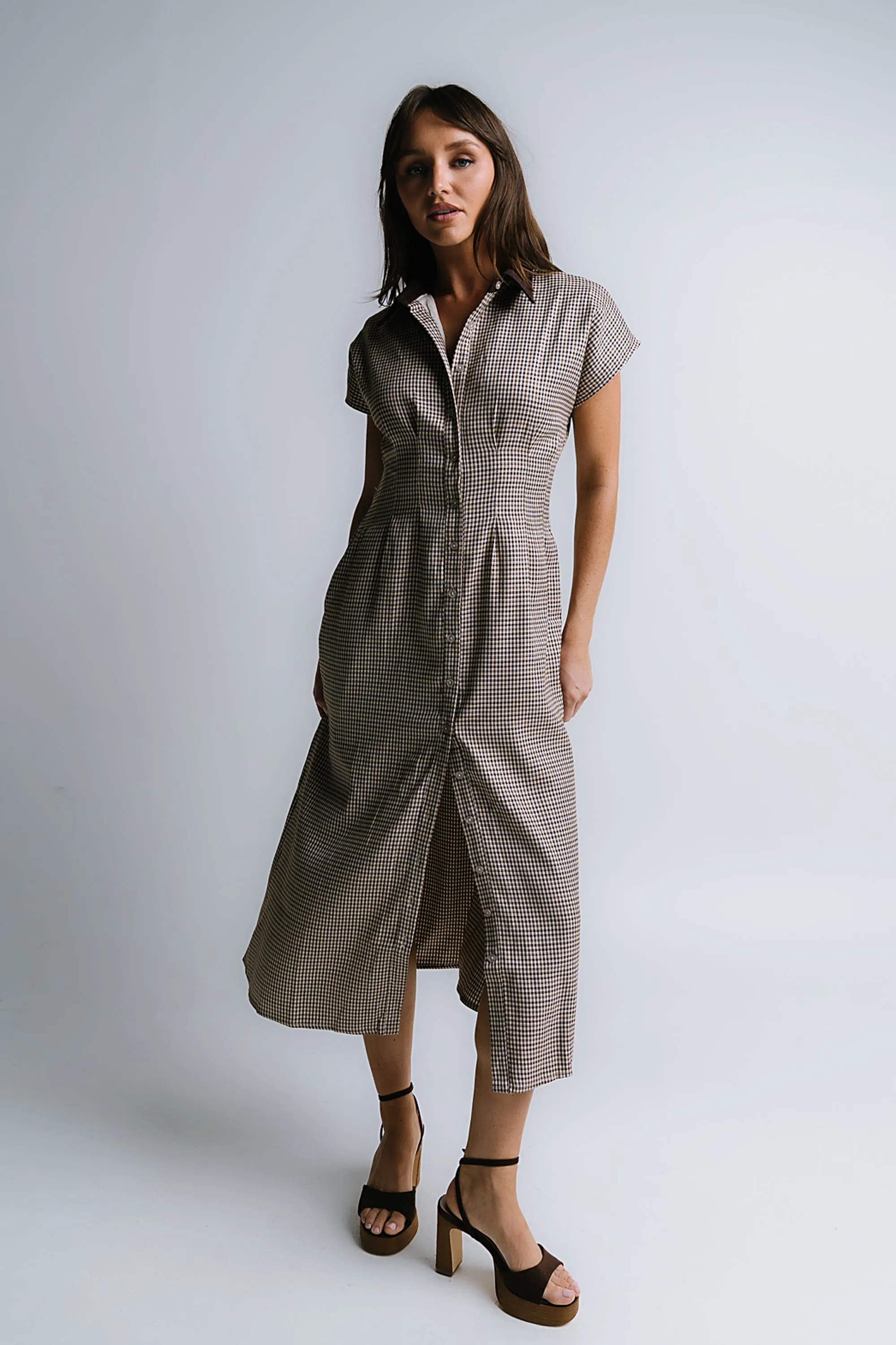 Andie Houndstooth Maxi Dress sold by bohme product image thumbnail 5