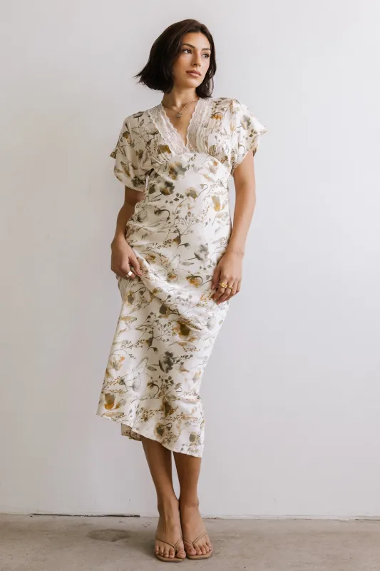 Libby Floral Maxi Dress sold by bohme