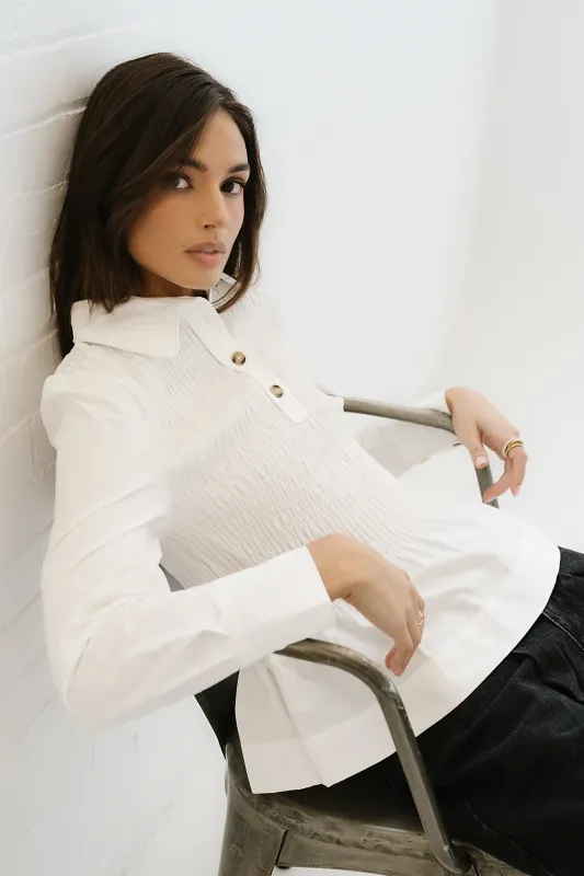 Pauly Smocked Blouse sold by bohme