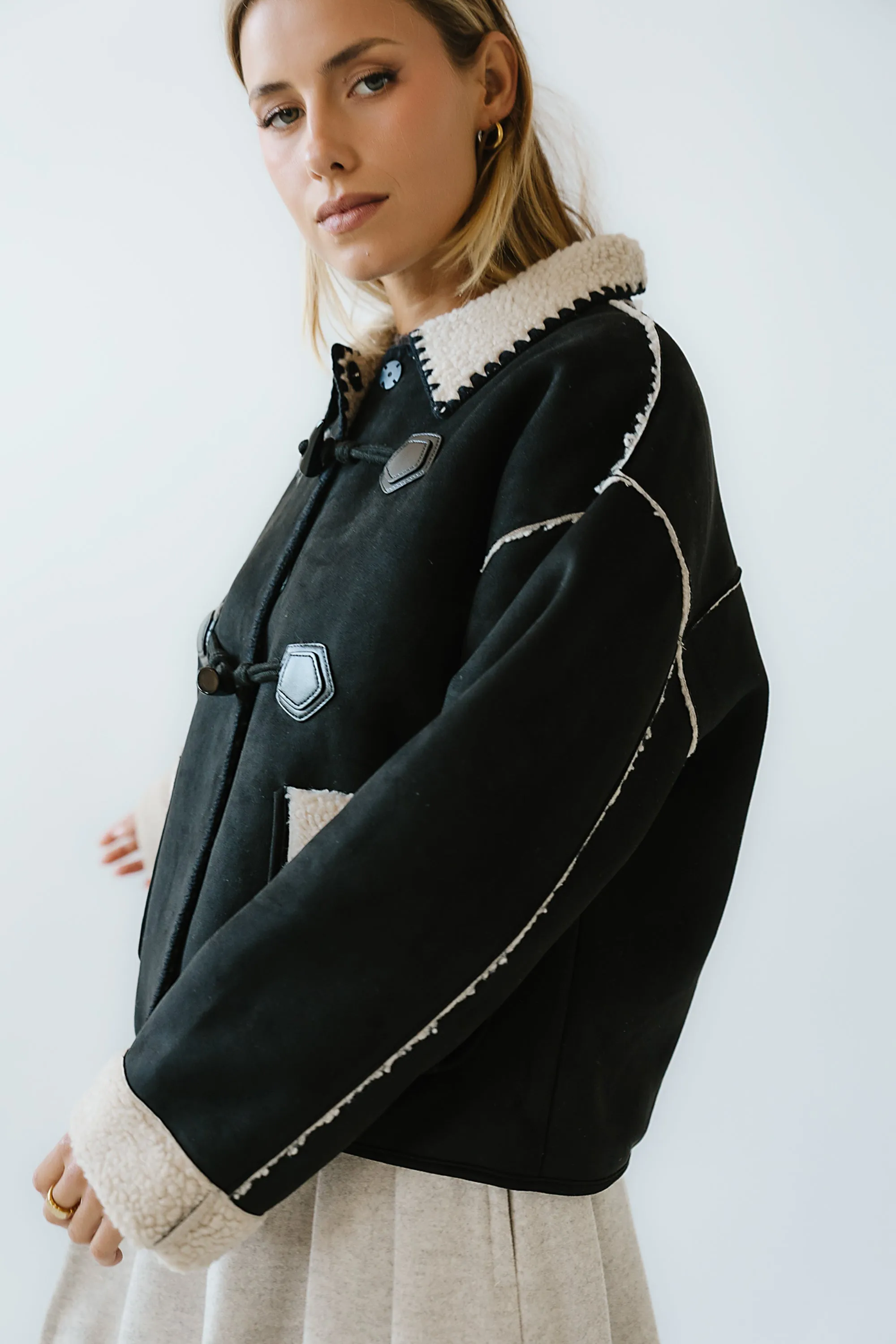 Collins Suede Jacket in Black - FINAL SALE sold by bohme product image thumbnail 5