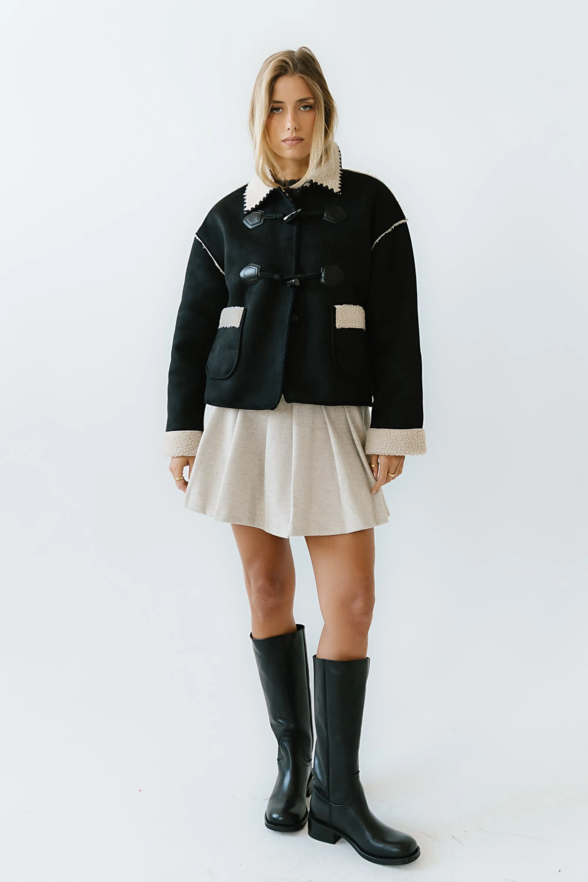 Collins Suede Jacket in Black - FINAL SALE sold by bohme product image thumbnail 2