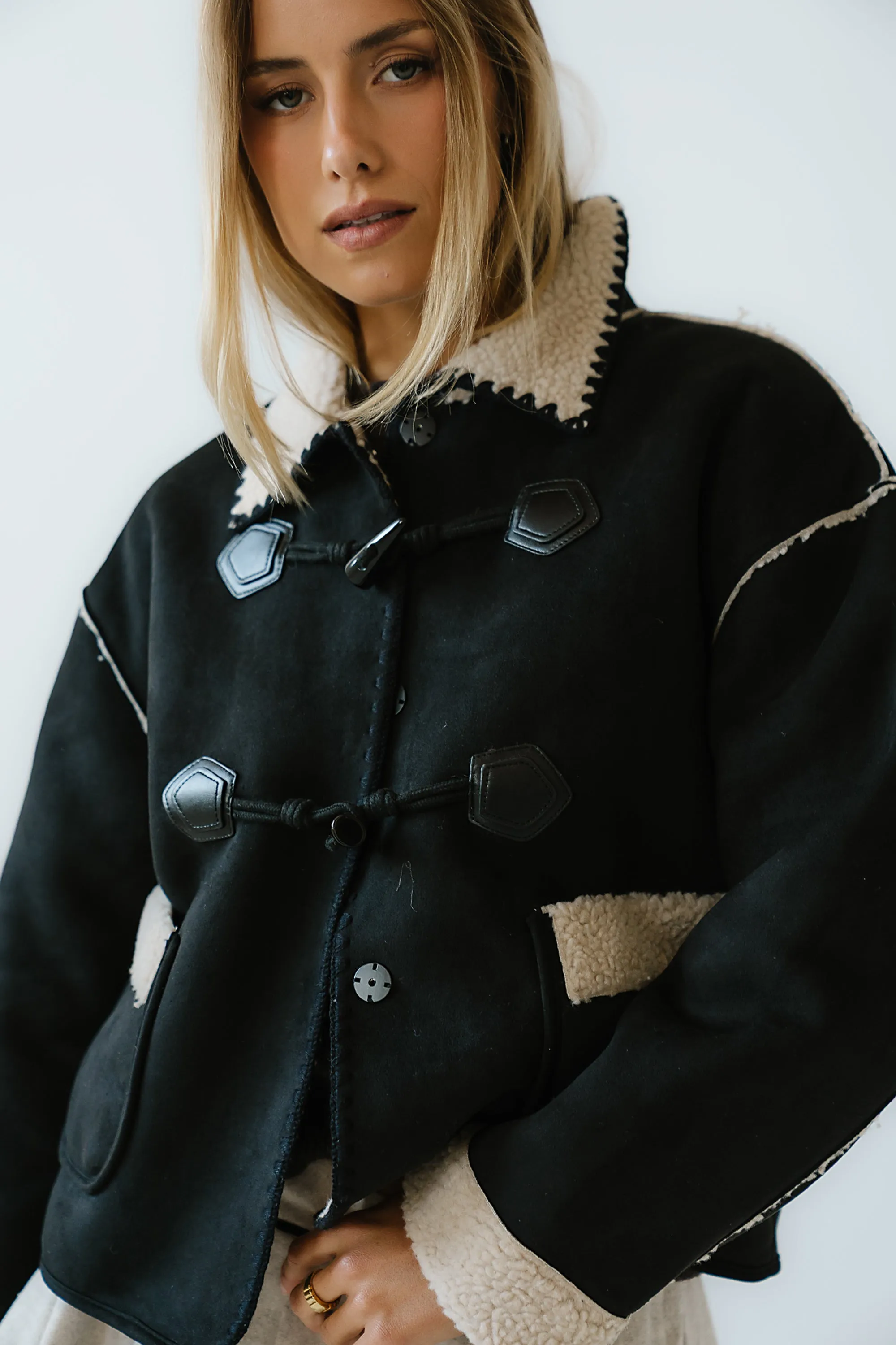 Collins Suede Jacket in Black - FINAL SALE sold by bohme product image thumbnail 3