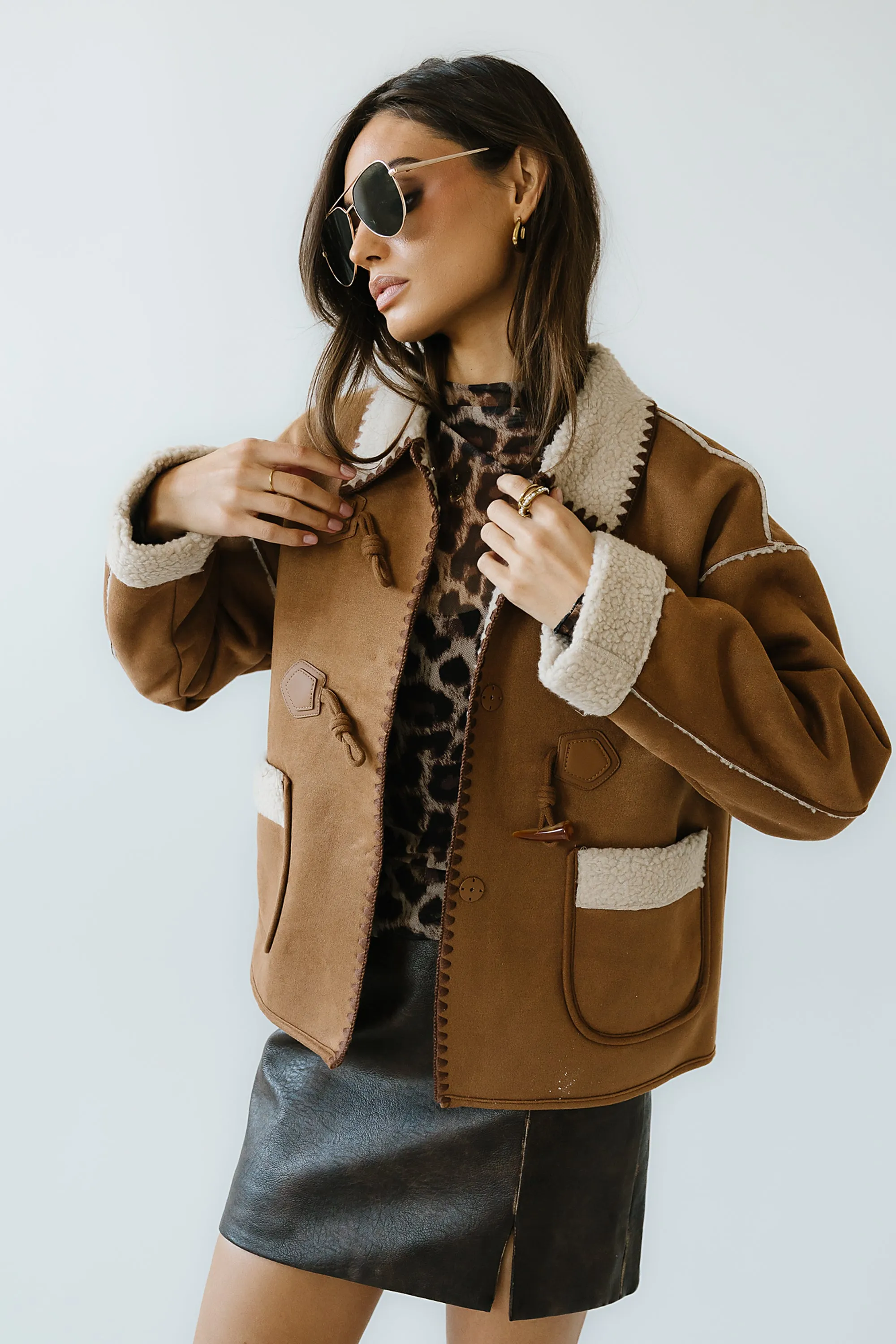 Collins Suede Jacket in Camel sold by bohme product image thumbnail 2