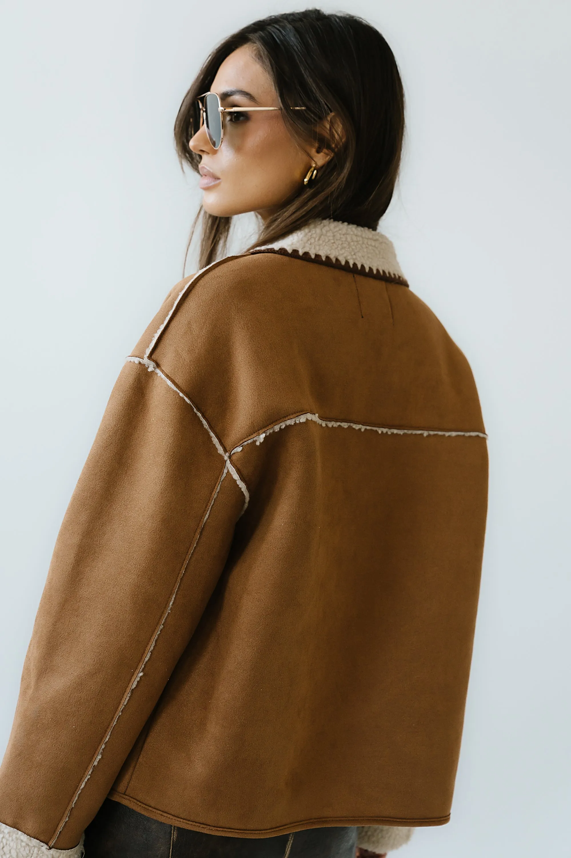 Collins Suede Jacket in Camel sold by bohme product image thumbnail 4