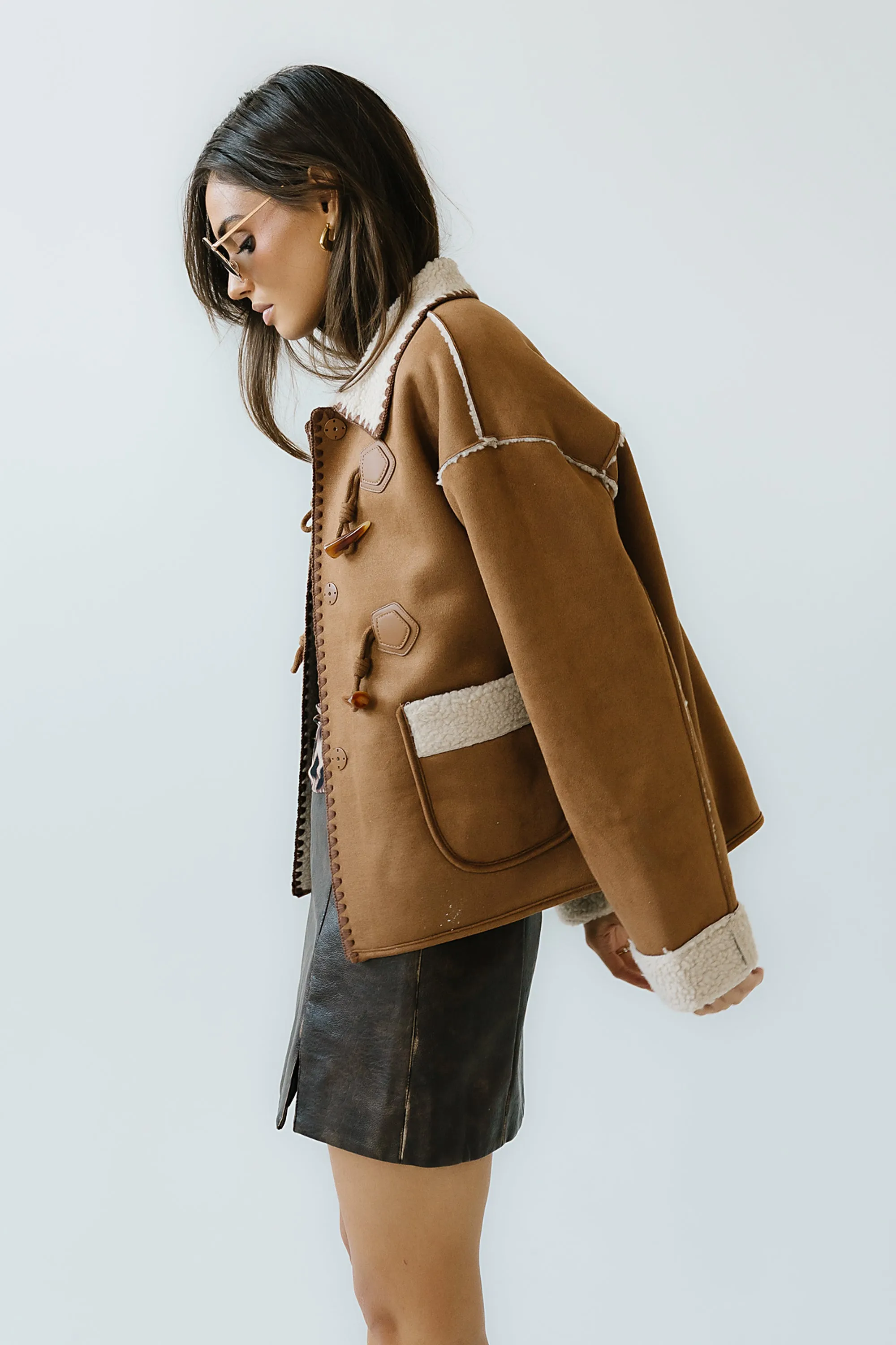 Collins Suede Jacket in Camel sold by bohme product image thumbnail 5