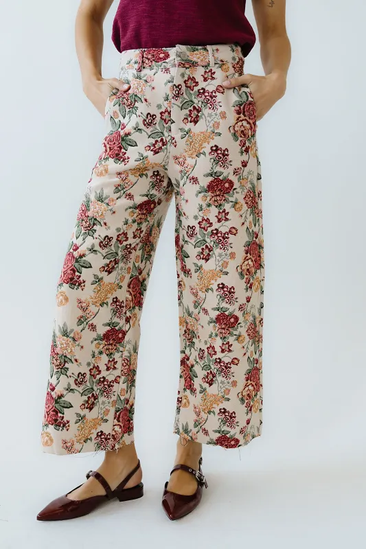 Joanna Floral Wide Leg Pants sold by bohme