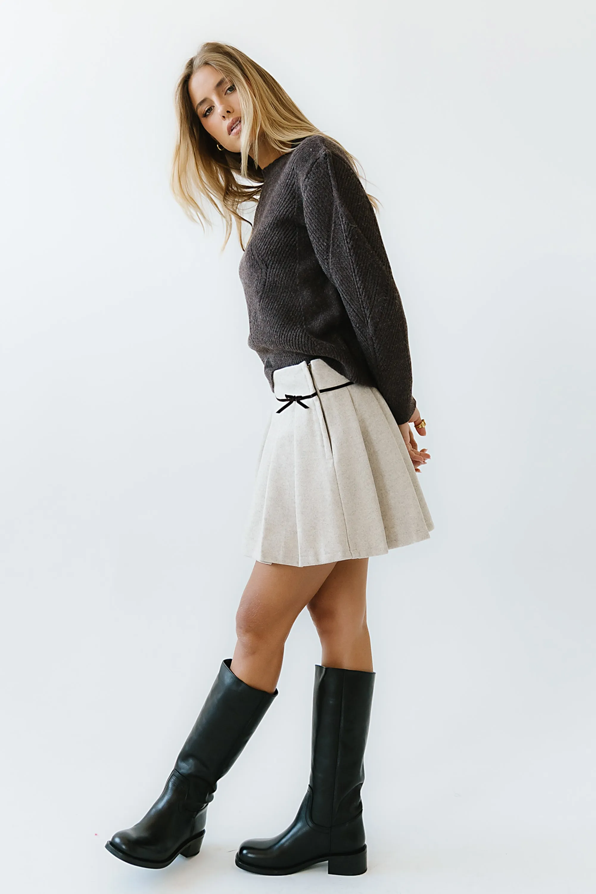 Primrose Pleated Mini Skirt sold by bohme product image thumbnail 4