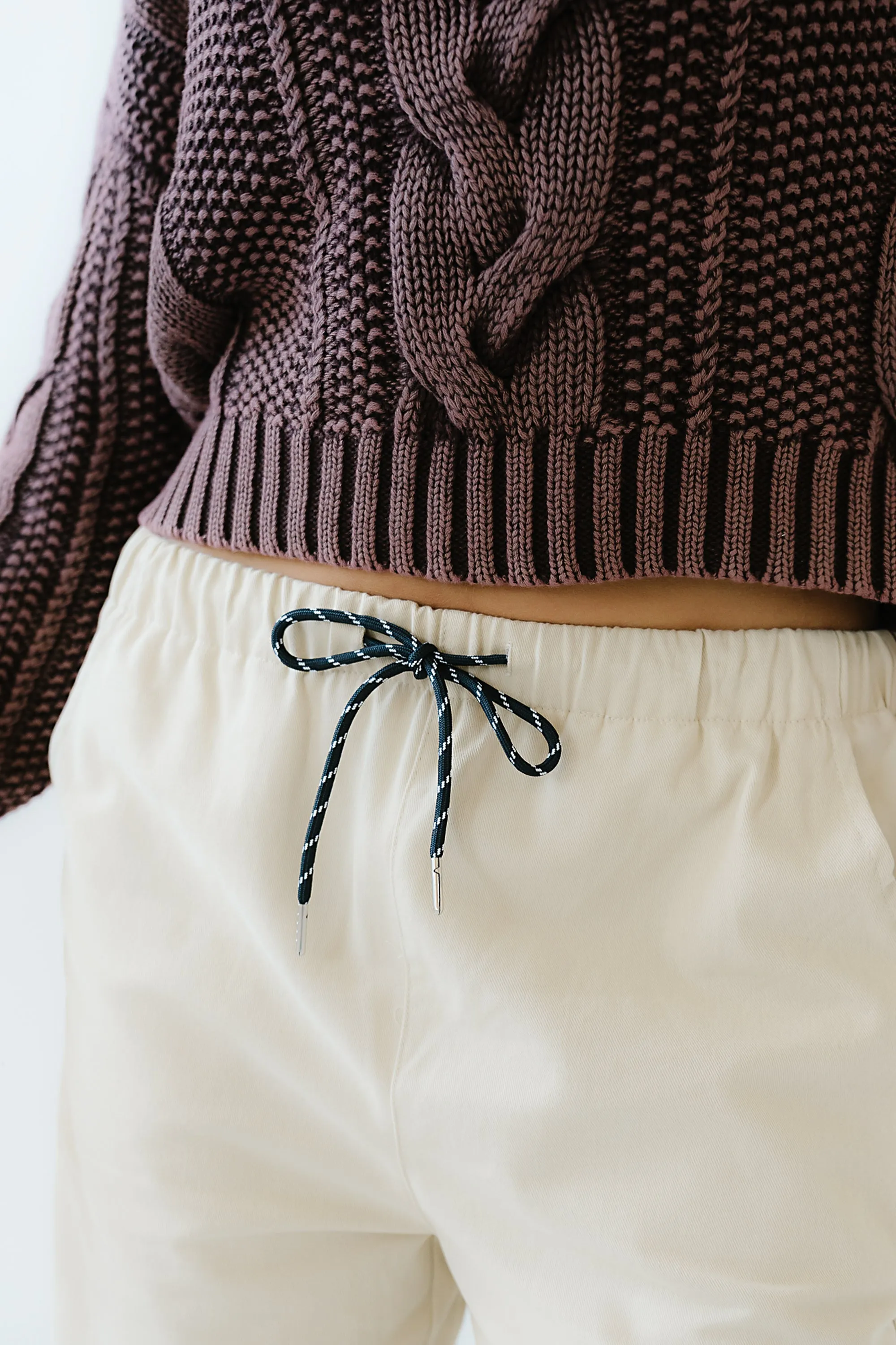 Franklin Striped Joggers in Cream sold by bohme product image thumbnail 4