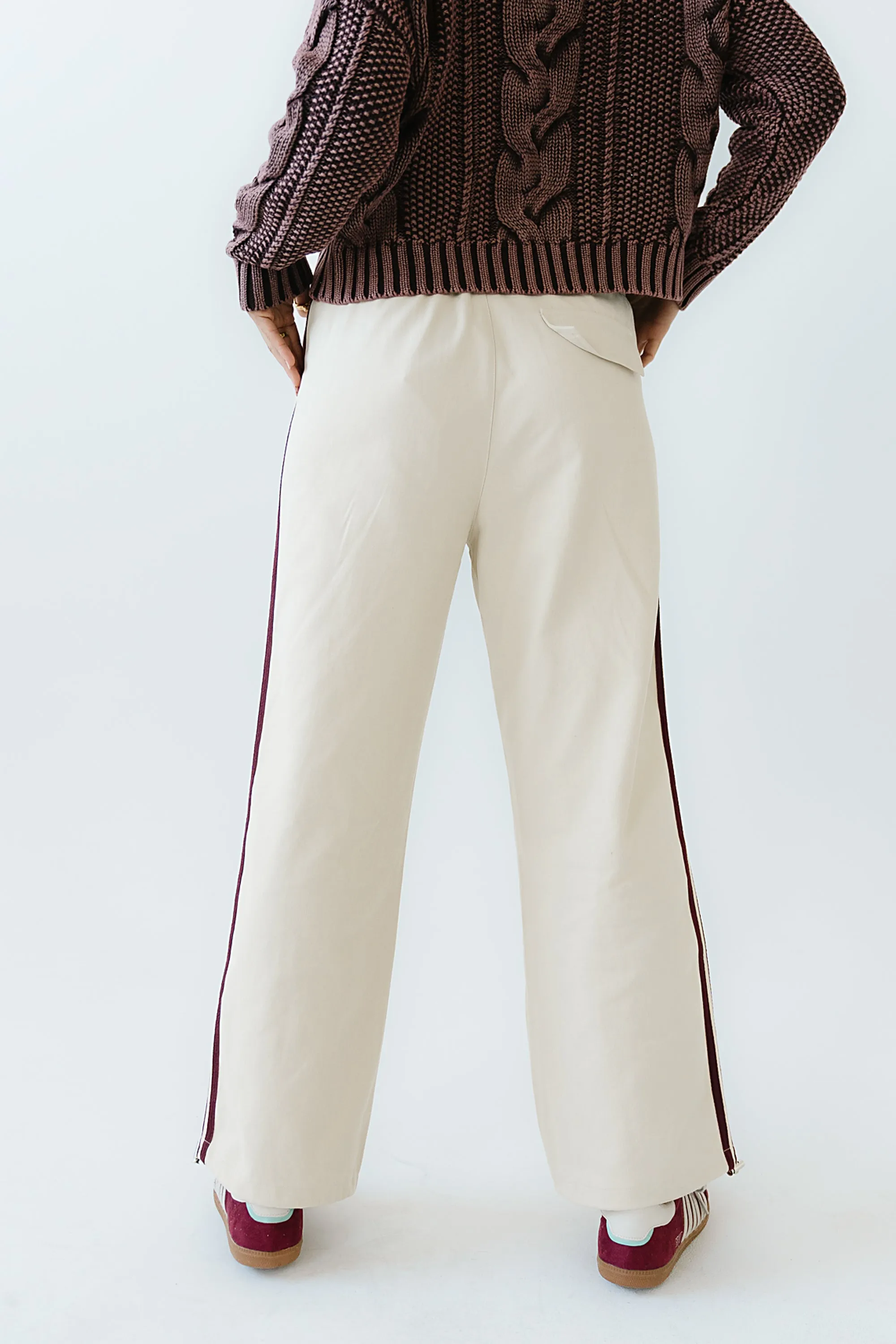 Franklin Striped Joggers in Cream sold by bohme product image thumbnail 5