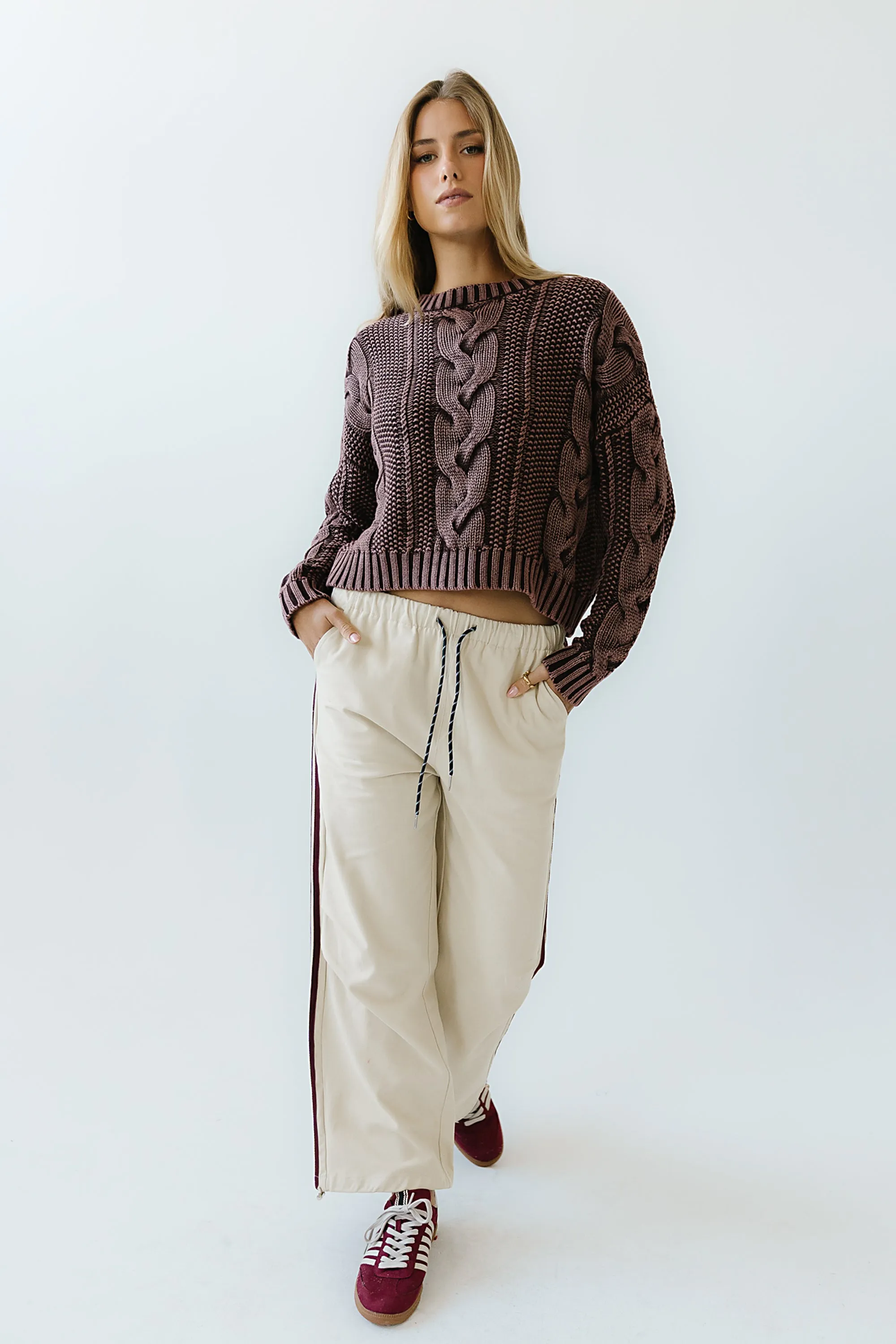 Franklin Striped Joggers in Cream sold by bohme product image thumbnail 2