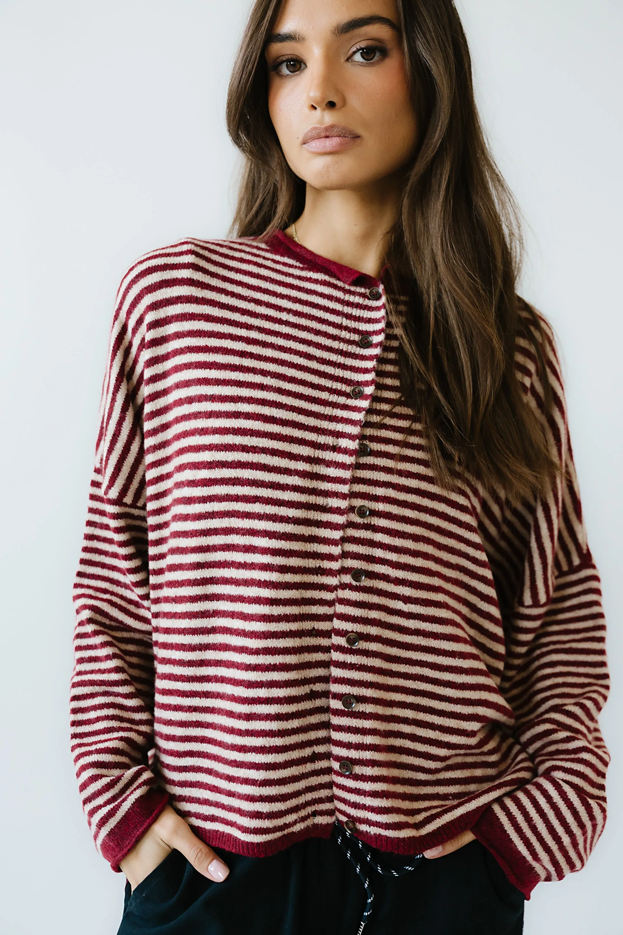 Lola Striped Sweater in Red sold by bohme product image thumbnail 4