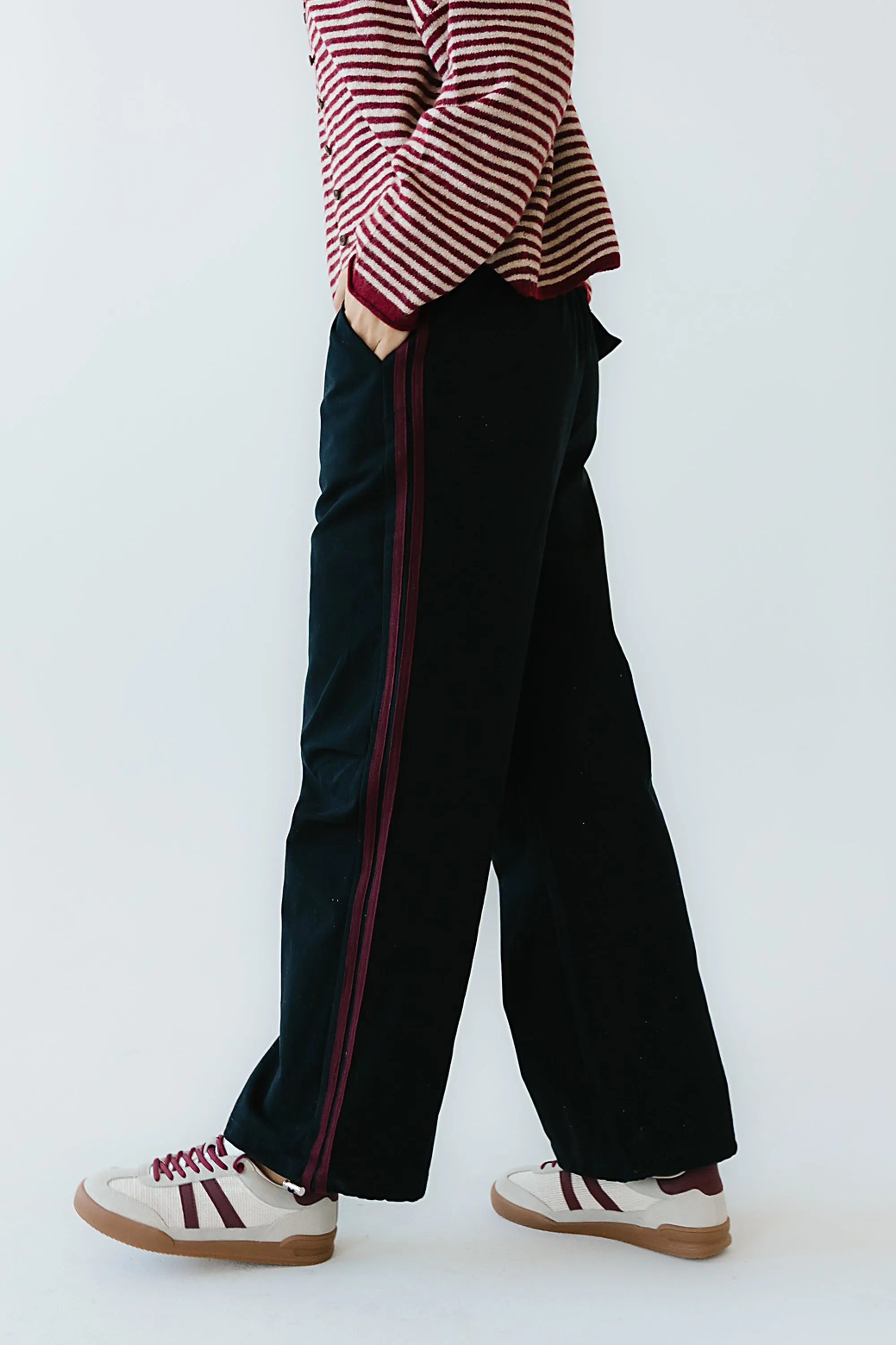 Franklin Striped Joggers in Navy sold by bohme product image thumbnail 2