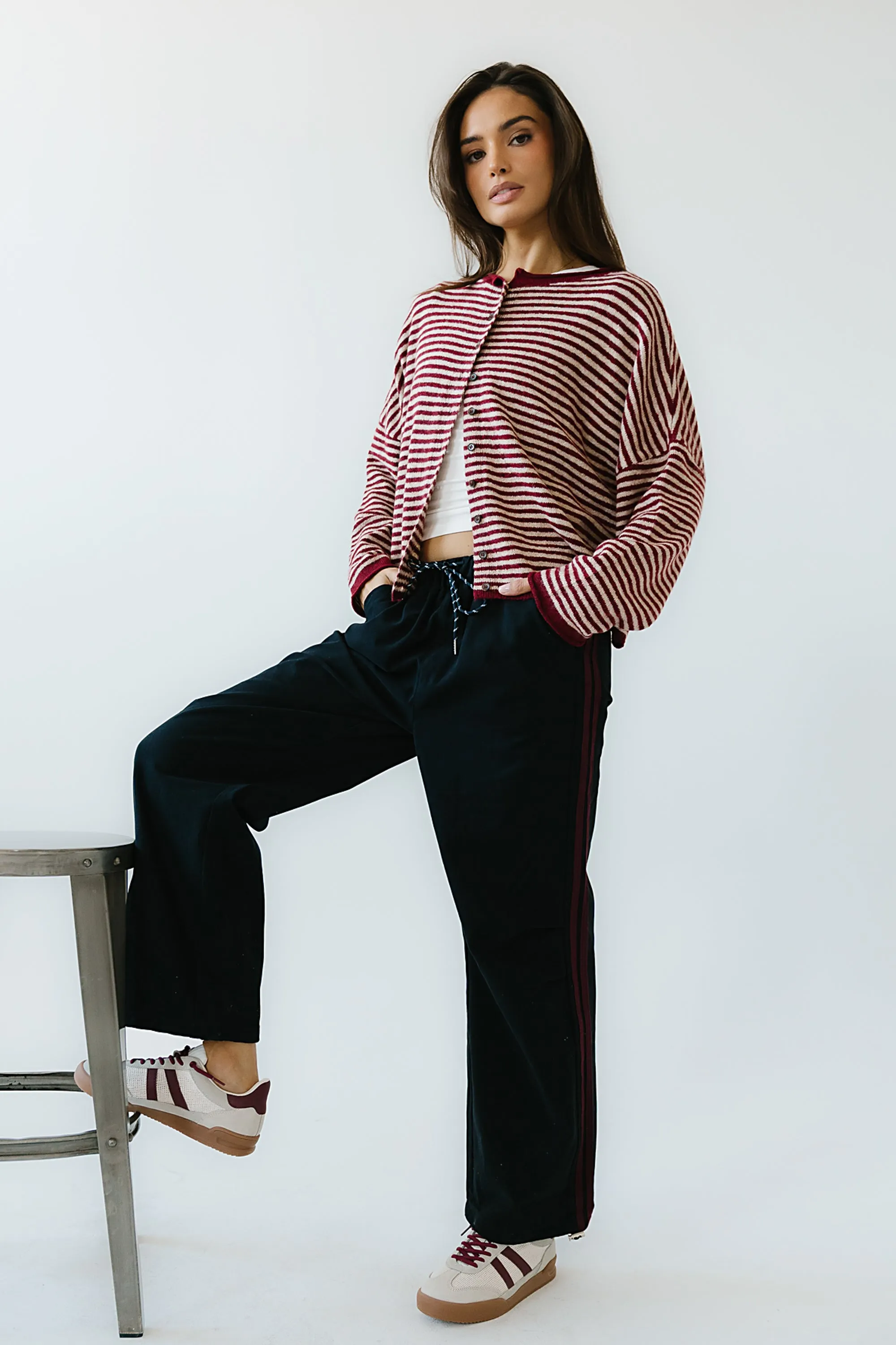 Franklin Striped Joggers in Navy sold by bohme product image thumbnail 3