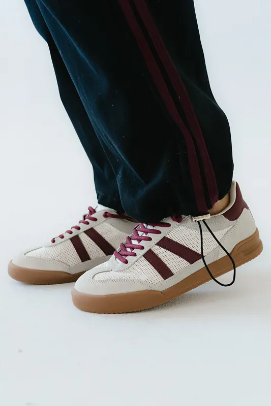 Steve Madden Verdict Sneaker in Burgundy sold by bohme