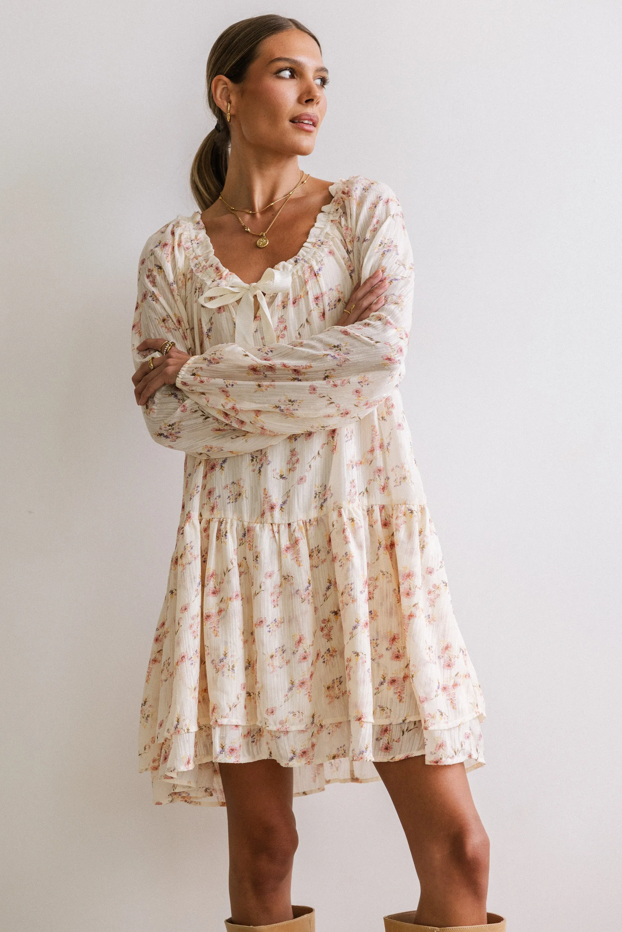Tallie Floral Knee Length Dress sold by bohme product image thumbnail 2